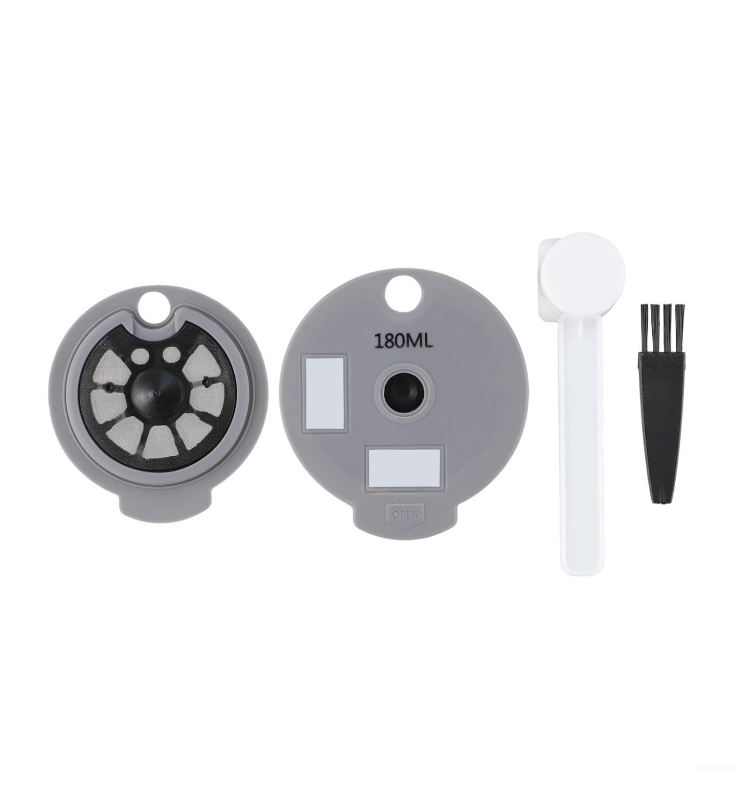 Reusable coffee capsule designed for Bosch for Tassimo machines with a capacity of 12g of coffee comes with a capsule cup two lids a spoon and a brush for a - Buy Online on GoSupps.com