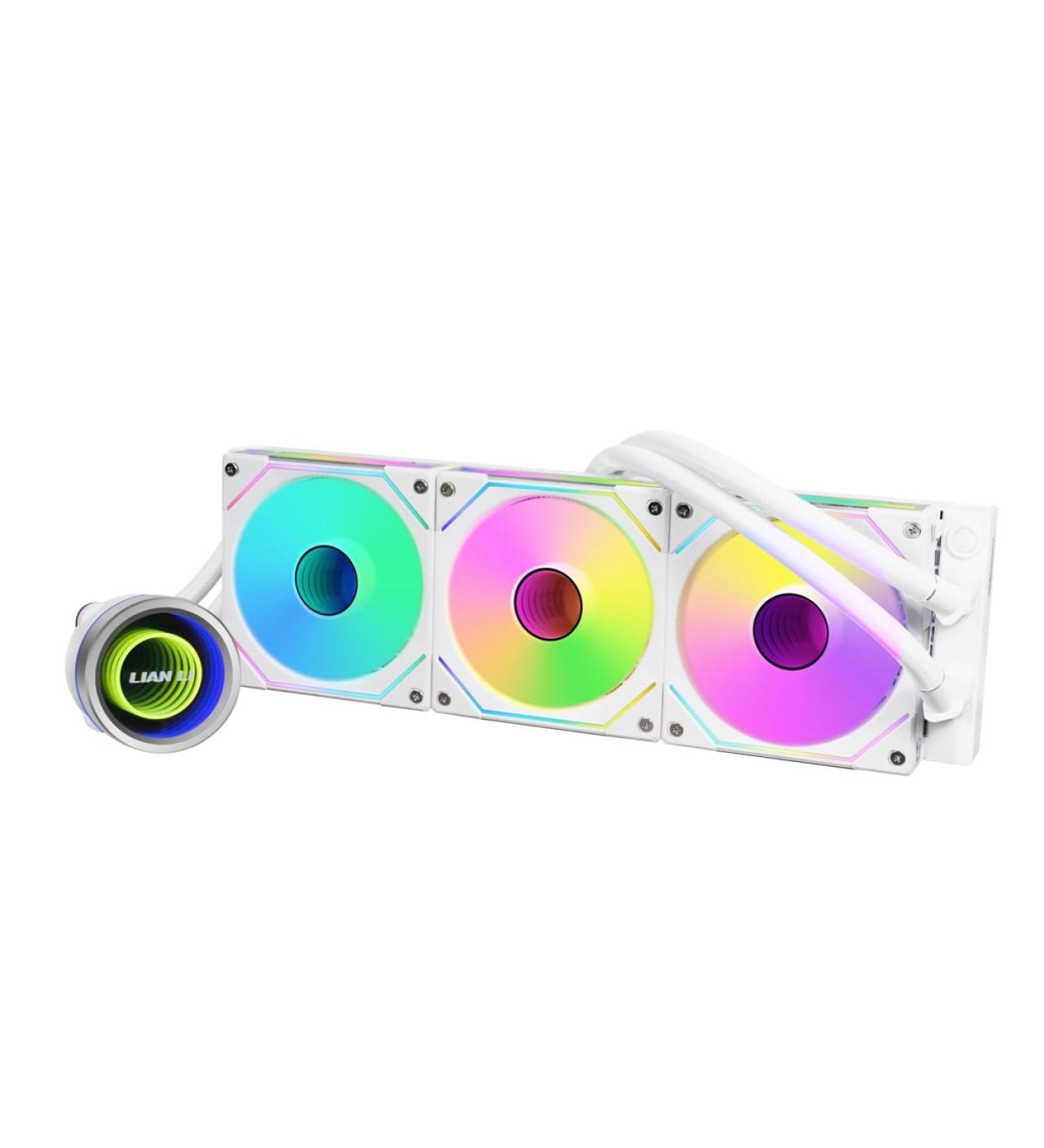 Lian Li Galahad II Trinity ARGB AIO Cooler - 360mm White Radiator with SF-Inf Fan & Stunning ARGB Lighting - Buy Online on GoSupps.com