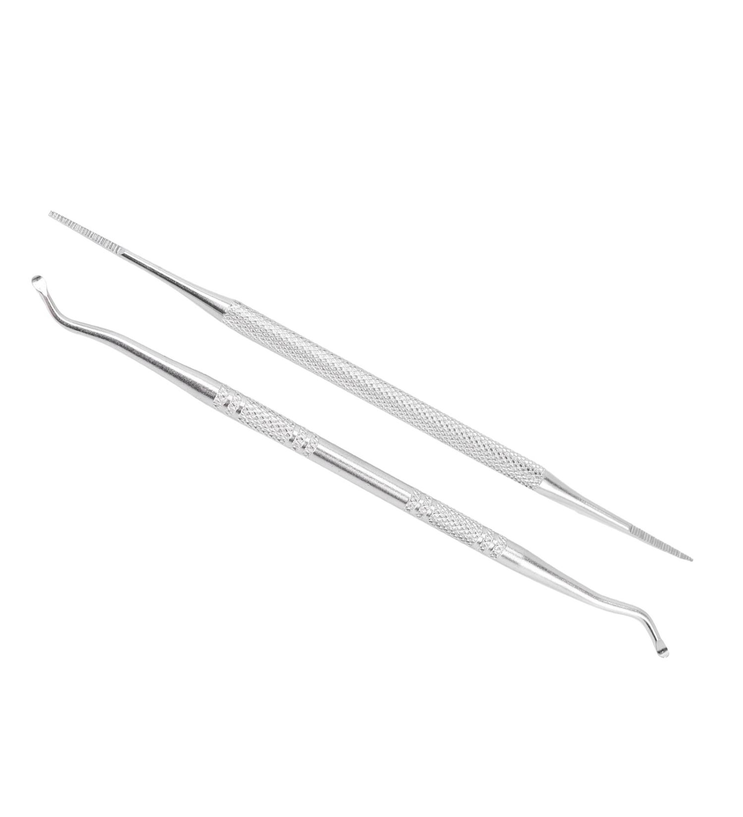 Ingrown Toenail File Lifter Stainless Steel Double Sided Cleaner Tool for Pedicure Treatment - Buy Online on GoSupps.com