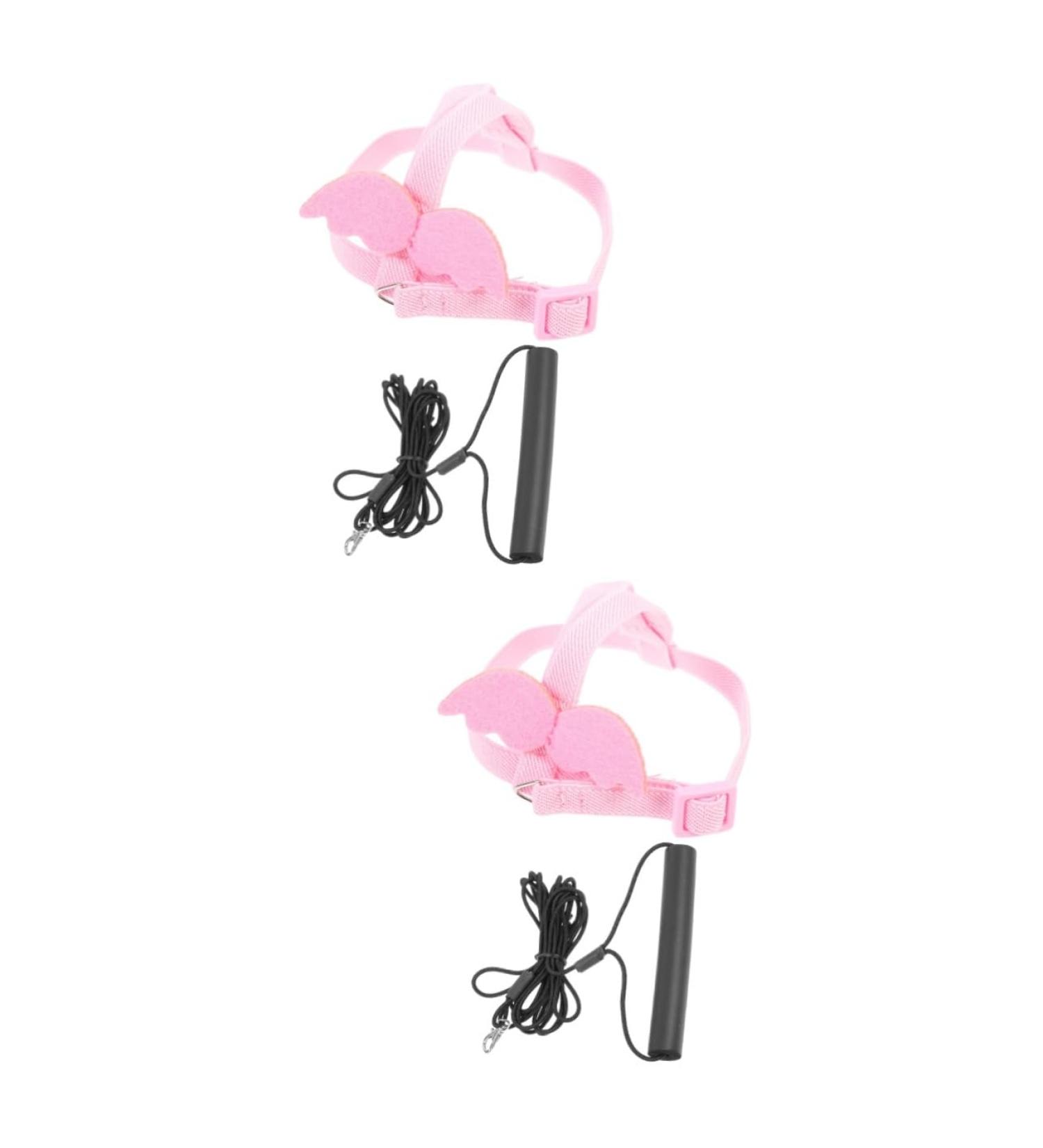 Toddmomy 2 Sets Bird Leash Parrot Bird Harness Bird Harness Leash Bird Training Leash Elastic Cotton Pink 12X6X1.3CMx2pcs Pinkx2pcs - Buy Online on GoSupps.com