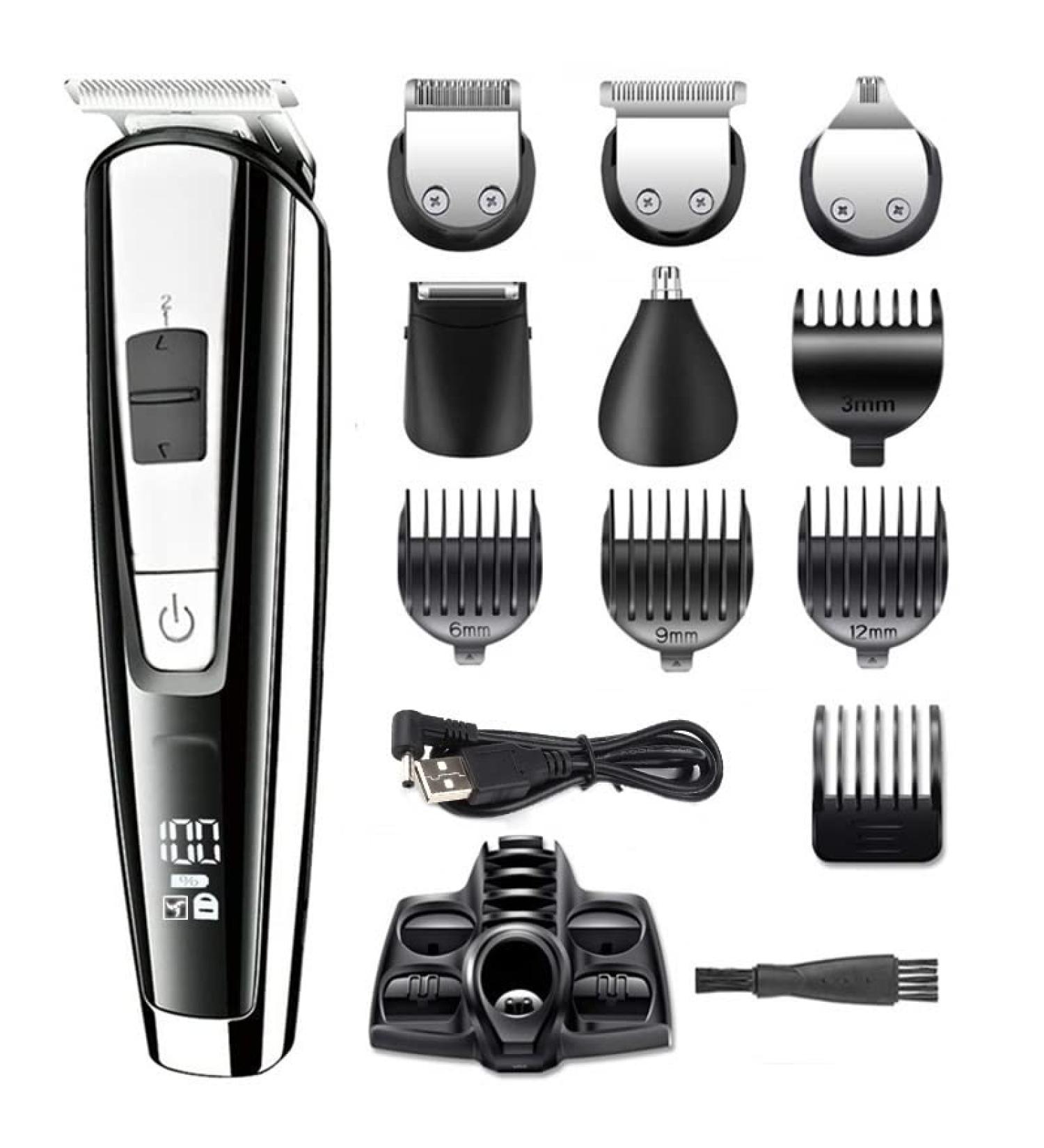 Professional Hair Clippers & Grooming Kit - Electric Trimmer for Men Beard Eyebrow Nose and Body - International Shipping - Buy Online on GoSupps.com