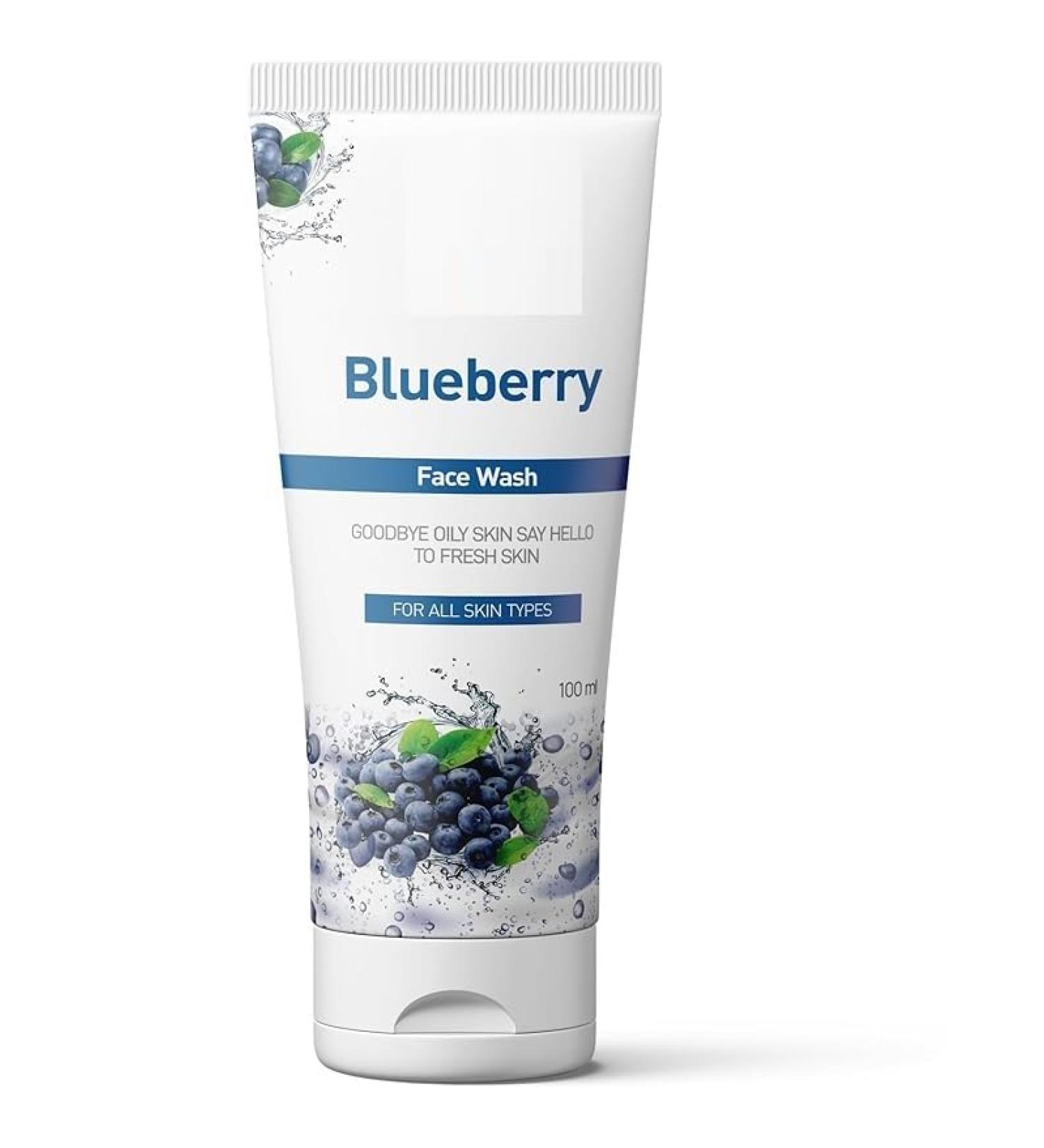 Blueberry Face Wash For Glowing Skin | Hydrating Face Wash For Men & Women | Deep Cleansing Anti Pollution For Women & Men 100ml - Buy Online on GoSupps.com