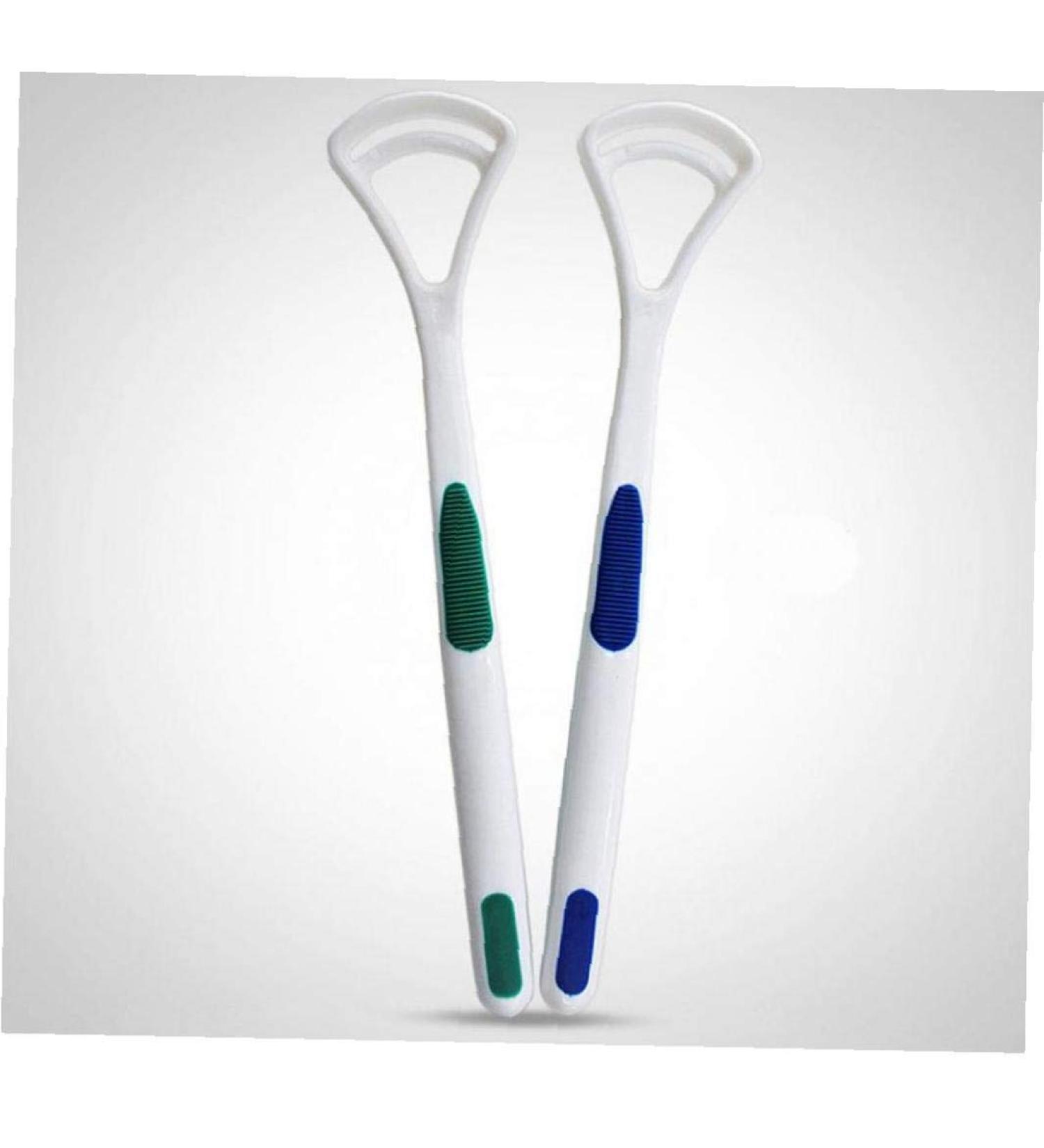 Asia Tongue Cleaner Scraper - High Quality Plastic Tongue Scrubber for Adults & Kids (2pcs) - Best Oral Hygiene Tool - Buy Online on GoSupps.com