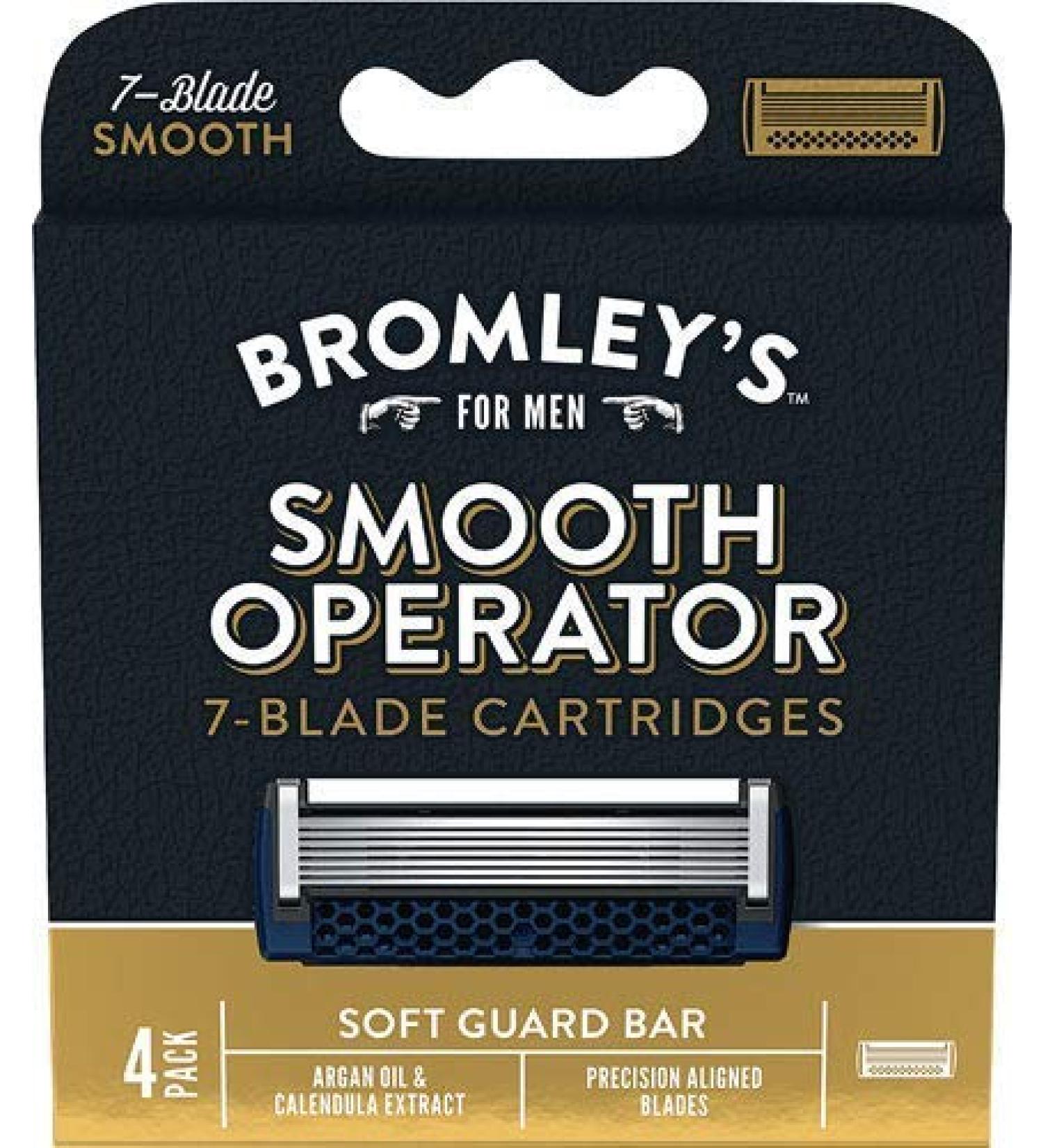 Bromley's Smooth Operator 7-Blade Razor Cartridges - 4 Cartridges