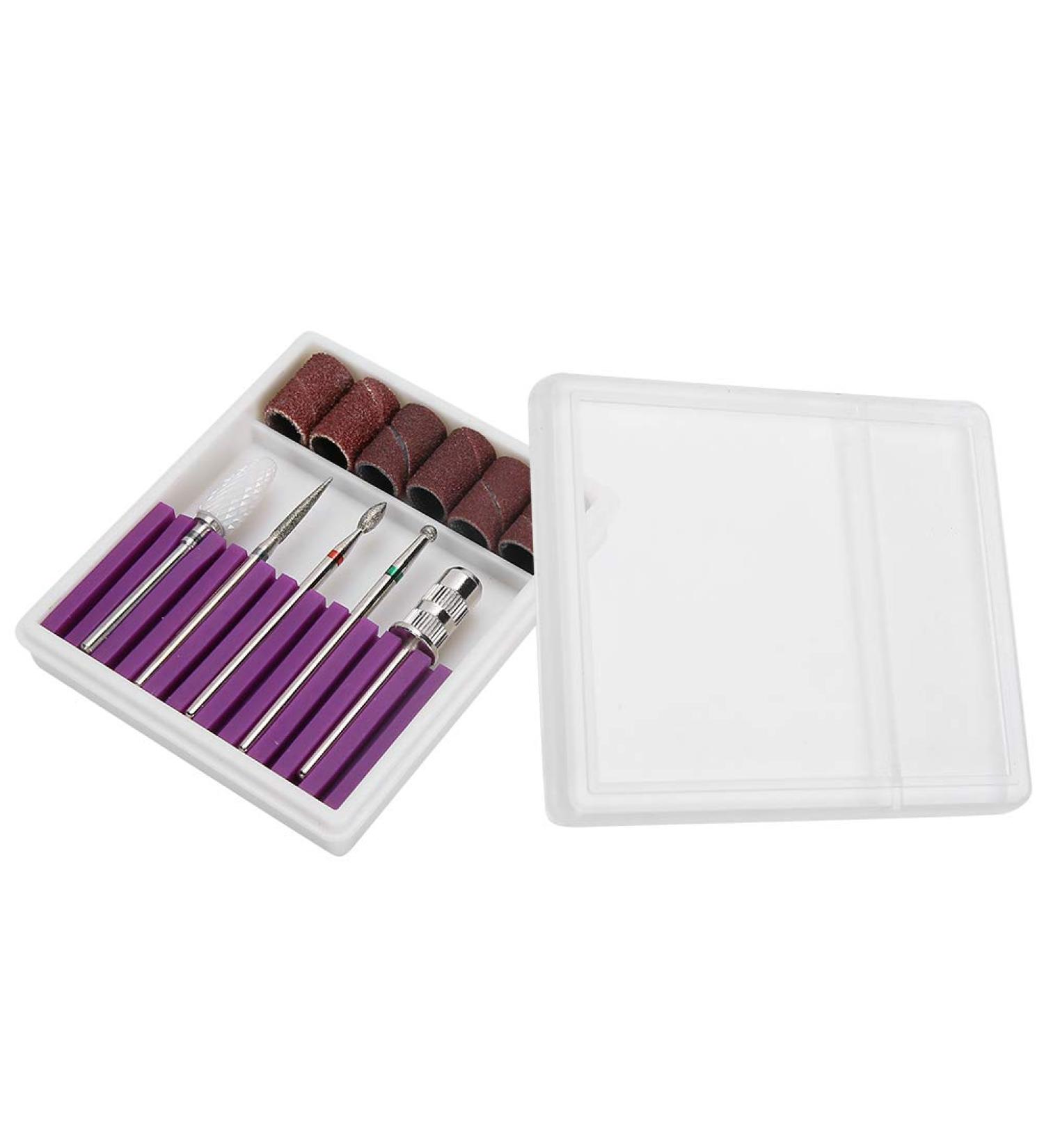 Top Nail Drill Set - 5 Piece Grinding & Polishing Heads for Gel Nails & Cuticle Care | International Shipping Available - Buy Online on GoSupps.com