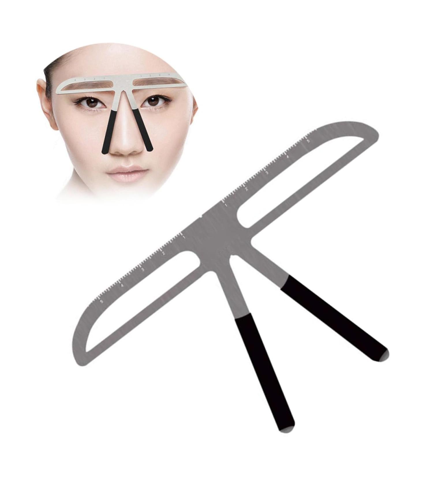 FOMIYES Three-point Positioning Design Ruler Eyebrow Drawing Tool Kits Brow Stencils Calipers Eyebrow Shape 1 count (Pack of 1) As Shown - Buy Online on GoSupps.com