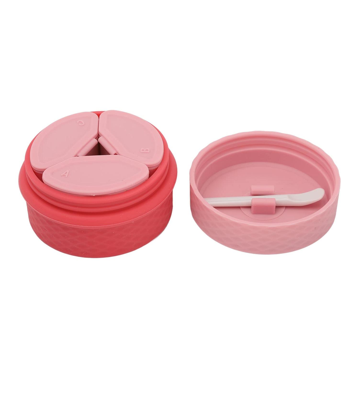 Travel Silicone Makeup Containers Set Portable Cosmetic Container with 3 Dispensers Reusable Refillable Cosmetic Jars for Outdoor Travel - Buy Online on GoSupps.com