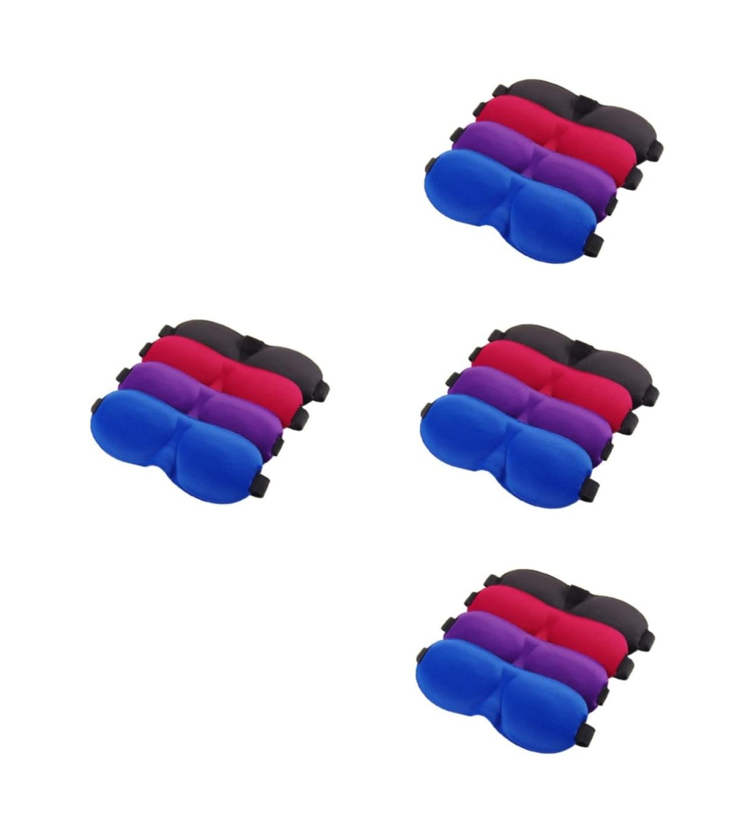 Buy Gatuida 16 Pcs Blackout Sleep Mask Set - Light Blocking Eye Covers for Travel & Sleep - Memory Foam & 3D Design - Perfect for Adults - Available in Black Blue Purple Red - Buy Online on GoSupps.com