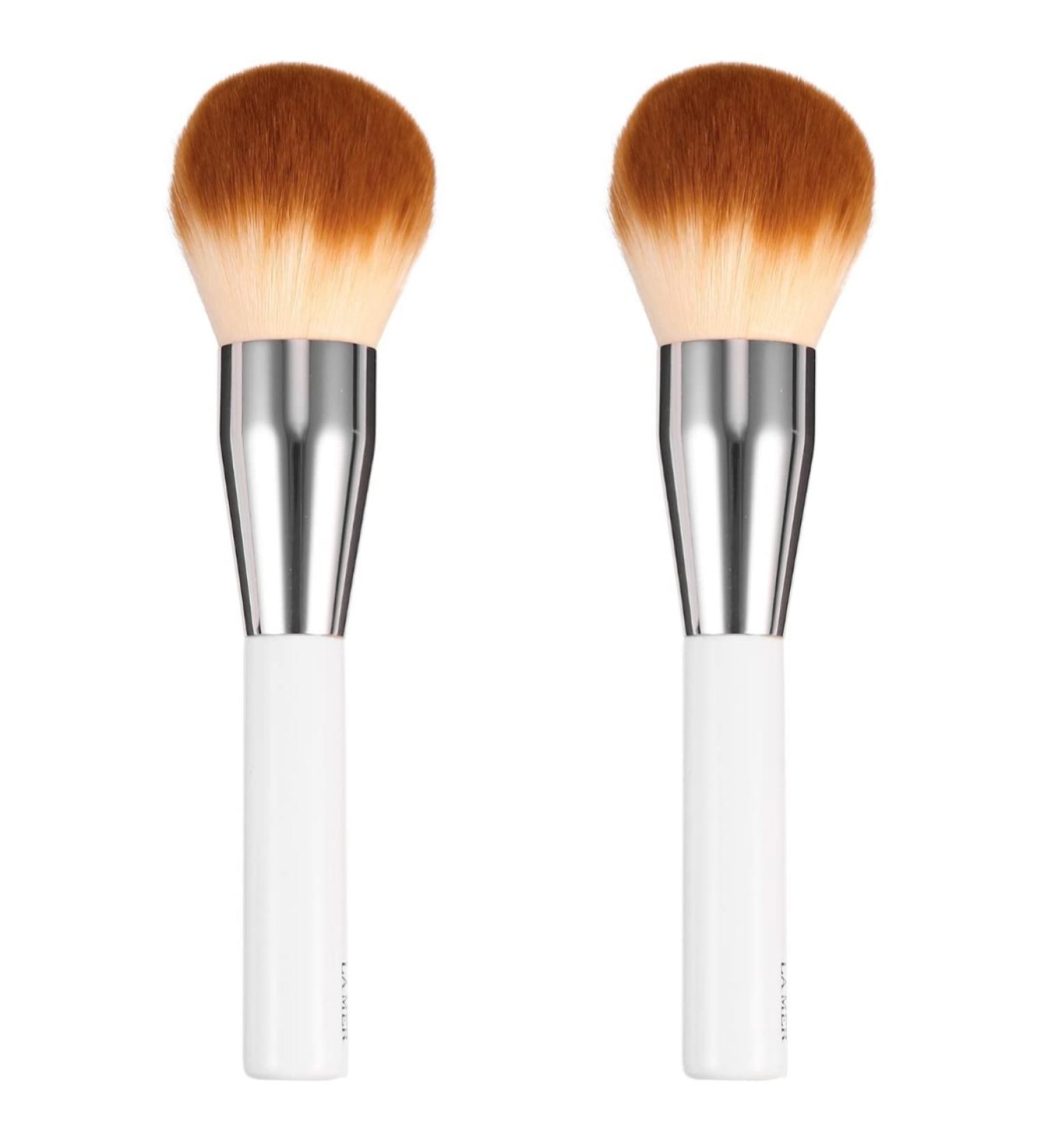 FRCOLOR 2pcs Makeup Brush Set - Foundation & Eyeshadow Applicator | Artificial Fiber - White - Perfect for Flawless Face Makeup - Buy Online on GoSupps.com