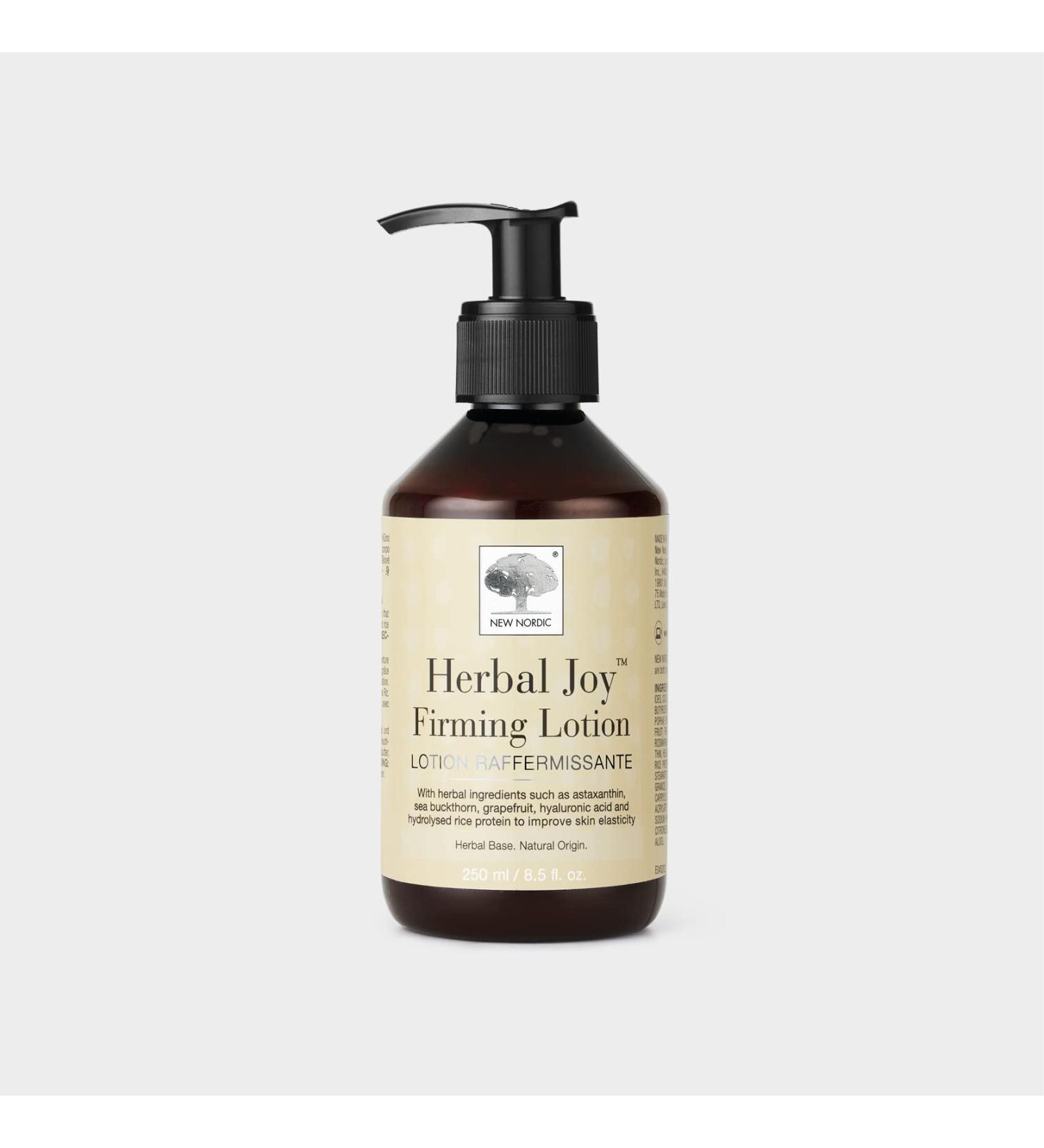 New Nordic Herbal Joy Firming Lotion - Hydrolysed Rice Protein and Shea Butter for Softer Hydrated Skin - Smoothing Firming and Nourishing Formula for a Youthful Glow 250ml - Buy Online on GoSupps.com