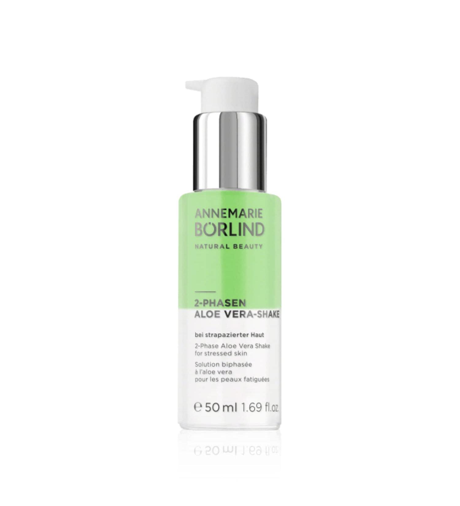 ANNEMARIE B RLIND L ALOE VERA SOLUTION BIPHAS E (50ml) - hydrate intens ment. Tol rance et efficacit confirm es scientifiquement. Vegan. Shake l'aloe vera biphas  - Buy Online on GoSupps.com