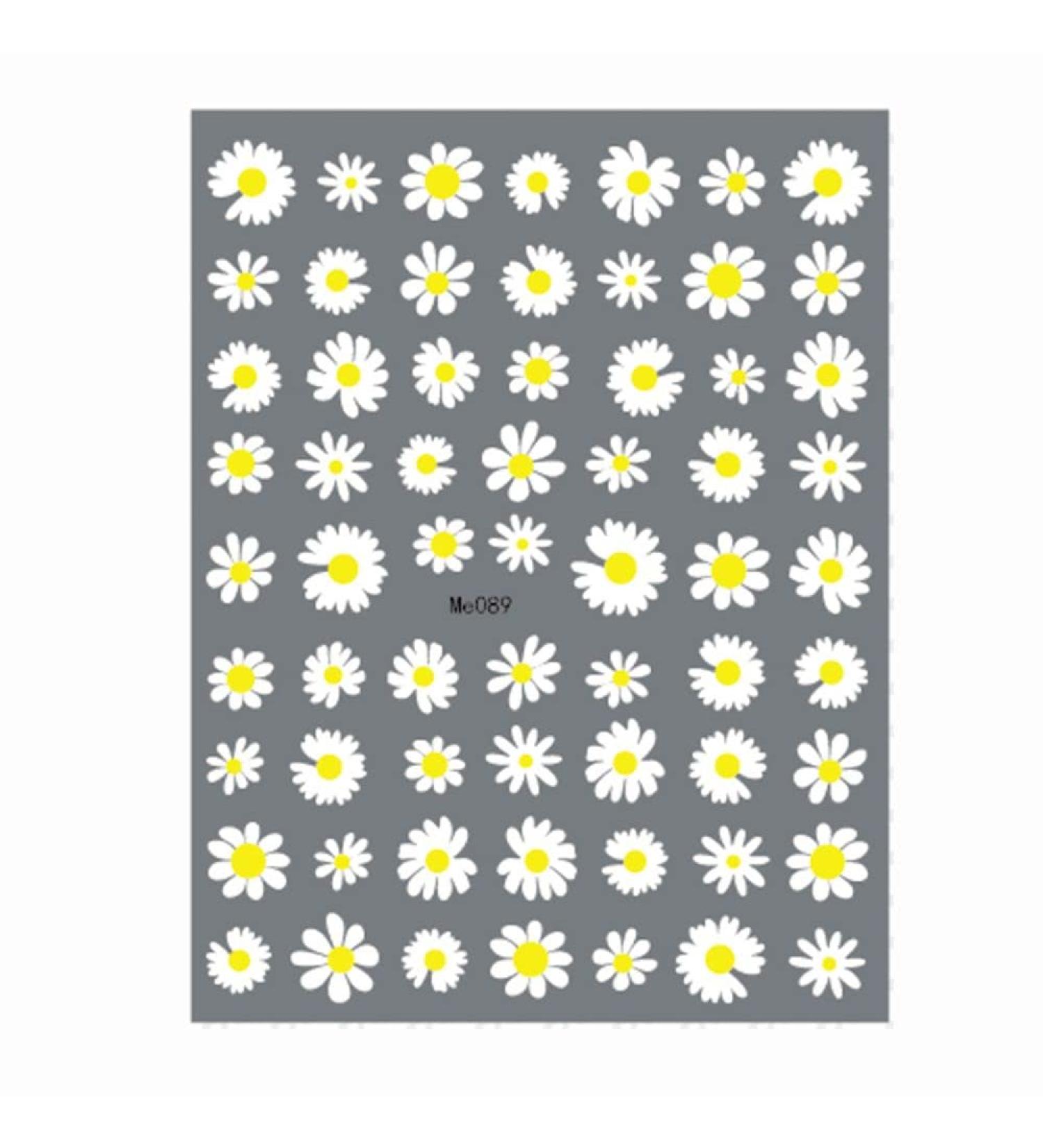 Nail Decorations Sunflower Daisy Designs Self-adhesive Nail Art Sticker Flowers Nail Sticker Nail Jewelry Accessories Nail Art Decorations(2) Style2 - Buy Online on GoSupps.com