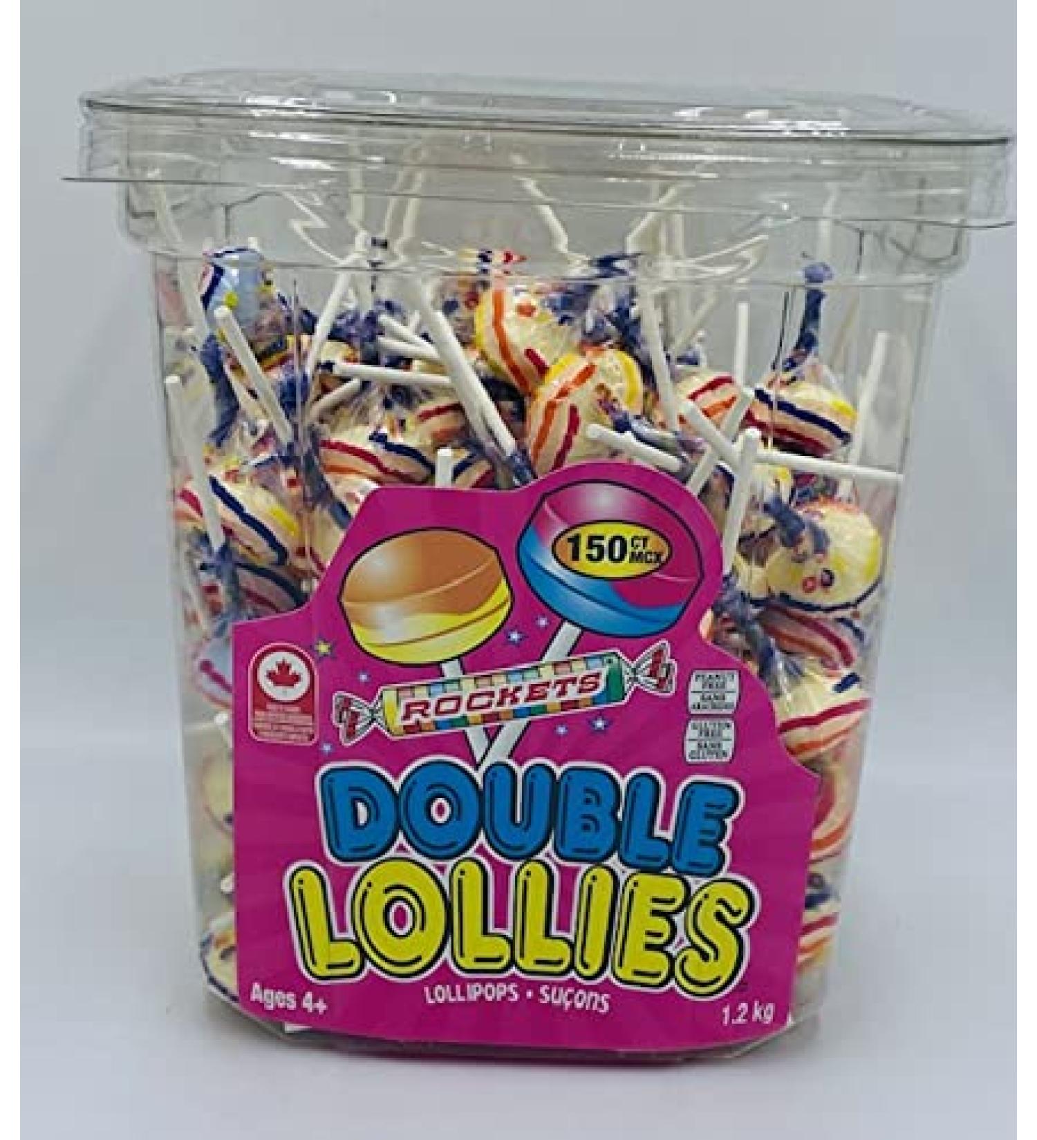 Rockets Double Lollies Lollipops - Total 150 Count 1.2kg - Buy Online on GoSupps.com