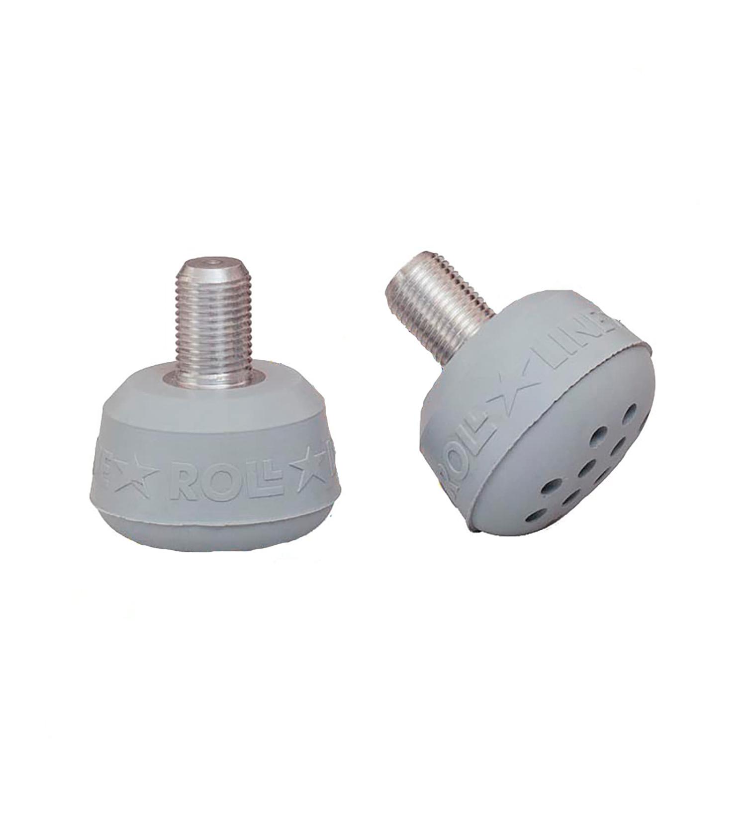 Roll-Line Standard Roller Skate Toe Stops (Metric) Grey