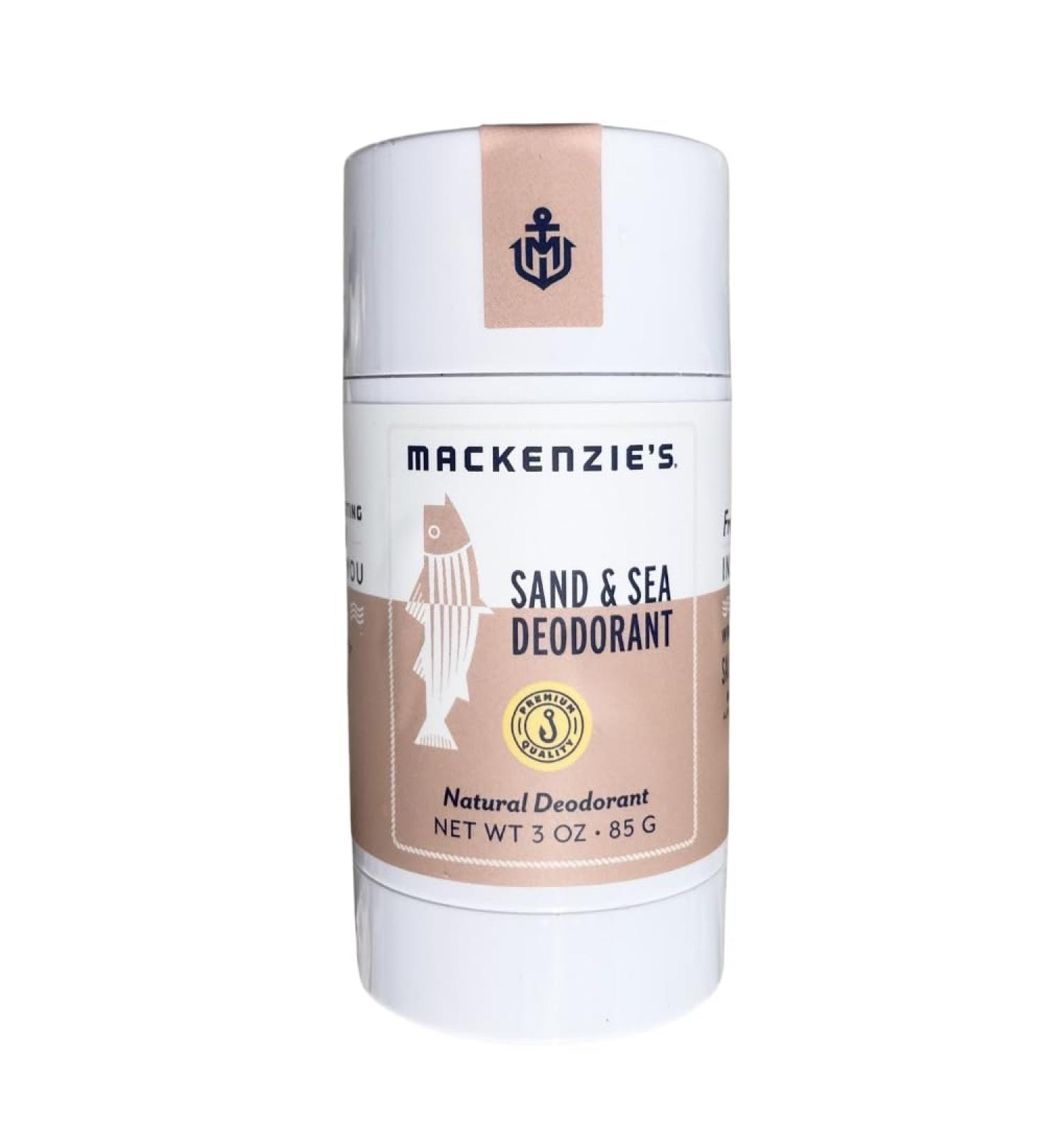 MacKenzie's Sand & Sea Deodorant - Holiday Gifts - Stocking Stuffers - Gifts for Women - Gifts for Men - Coastal Gifts - Natural - Sea Salt - Ozone - Citrus - 3 oz - Buy Online on GoSupps.com