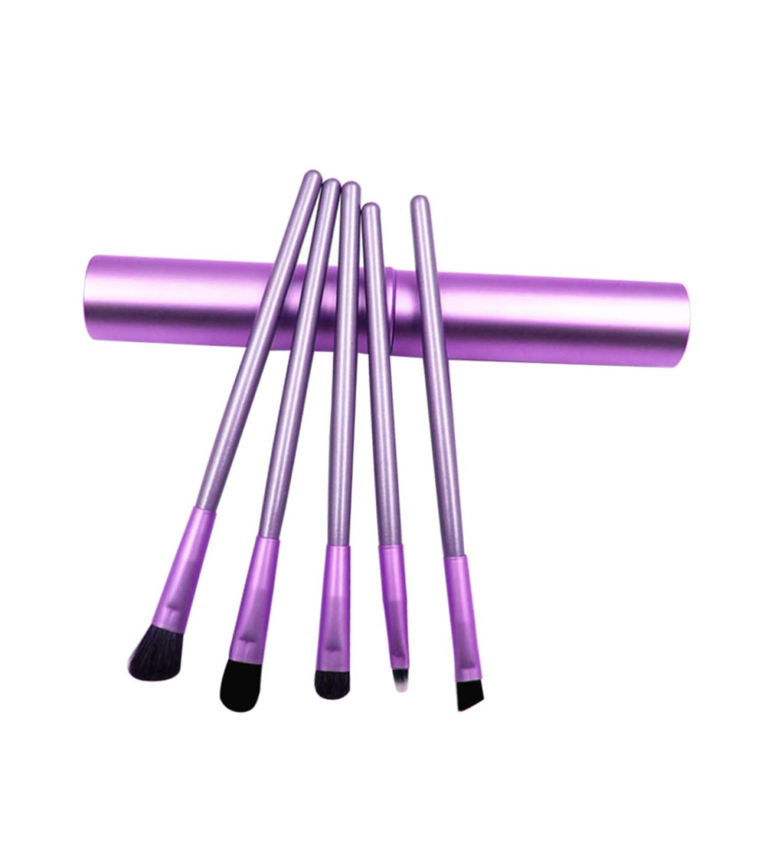 PLAFOPE 5pcs Eyeshadow Brush Makeup Brush Eye Shadow Brush Purple Wooden - Buy Online on GoSupps.com