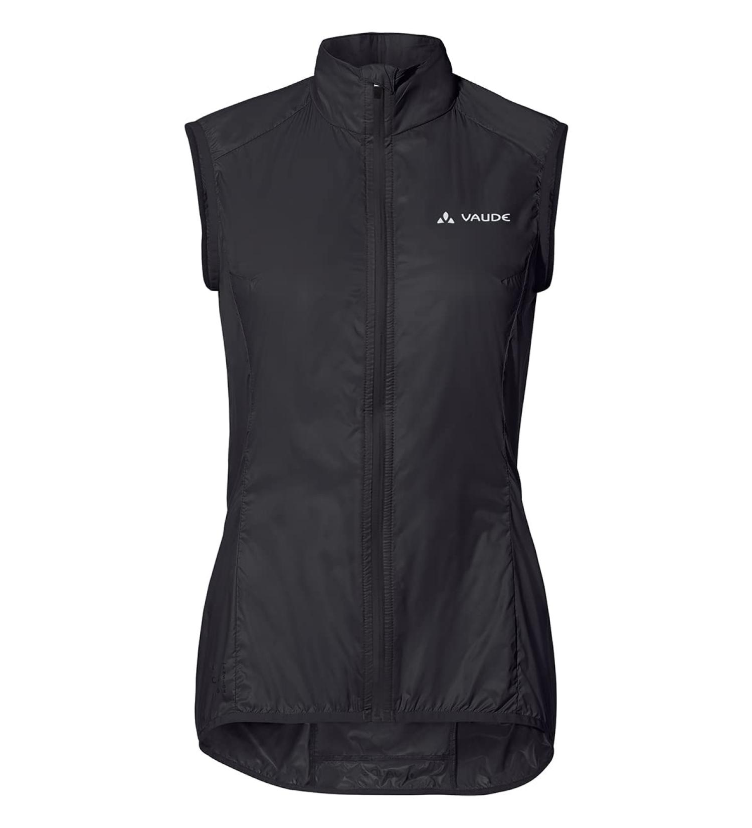 Vaude Matera Air Women's Cycling Vest | Ultra-Light Water-Repellent Windproof | Reflective Racing Bike Apparel - Black - Buy Online on GoSupps.com