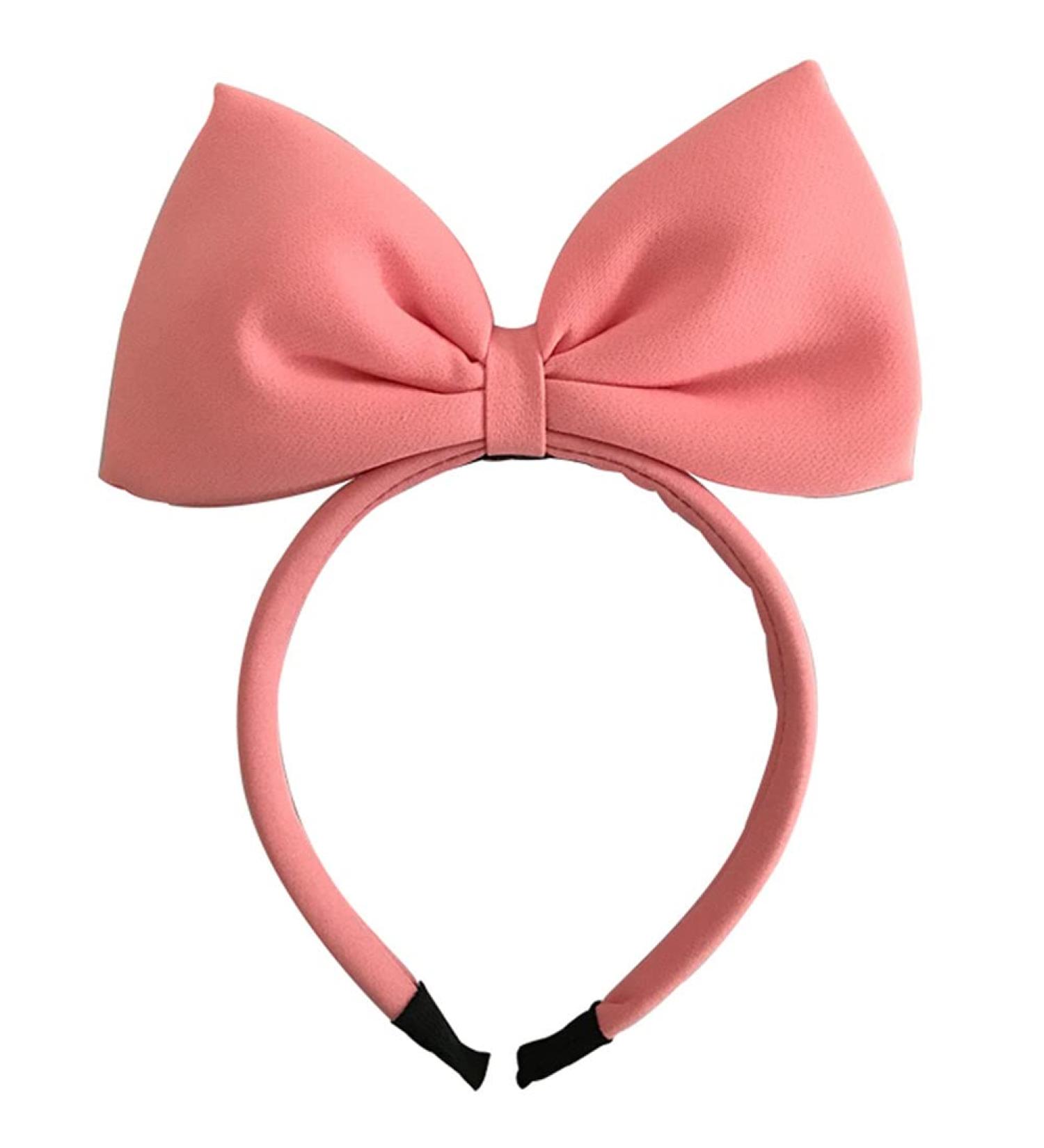 Shop Rosa Hair Band Bowl - Stylish Hair Accessories for Women | Perfect for Cosplay & Special Occasions - Pink & Black Options - Buy Online on GoSupps.com