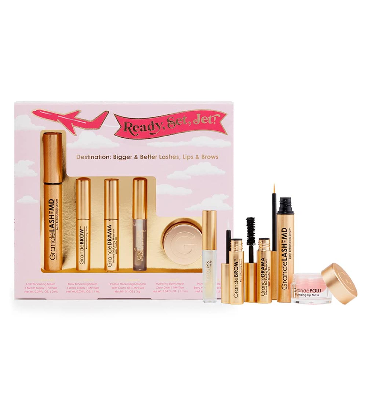 Grande Cosmetics Ready Set Jet Set - Travel-Friendly Beauty Essentials - Buy Online on GoSupps.com