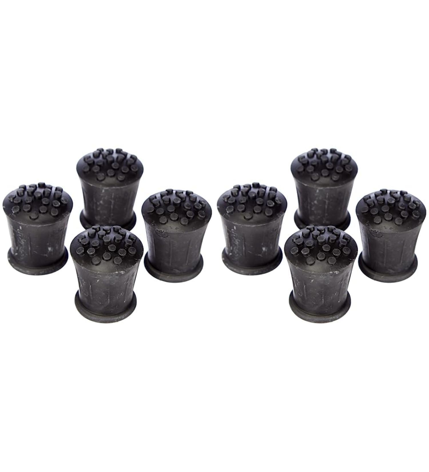 Merriway BH05582 (4 Pcs) Heavy Duty Rubber Walking Stick Ferrule Protectors Cane Tips 19mm (3/4 inch) Black - Pack of 8 Pieces 19 mm (Pack of 2) Single - Buy Online on GoSupps.com