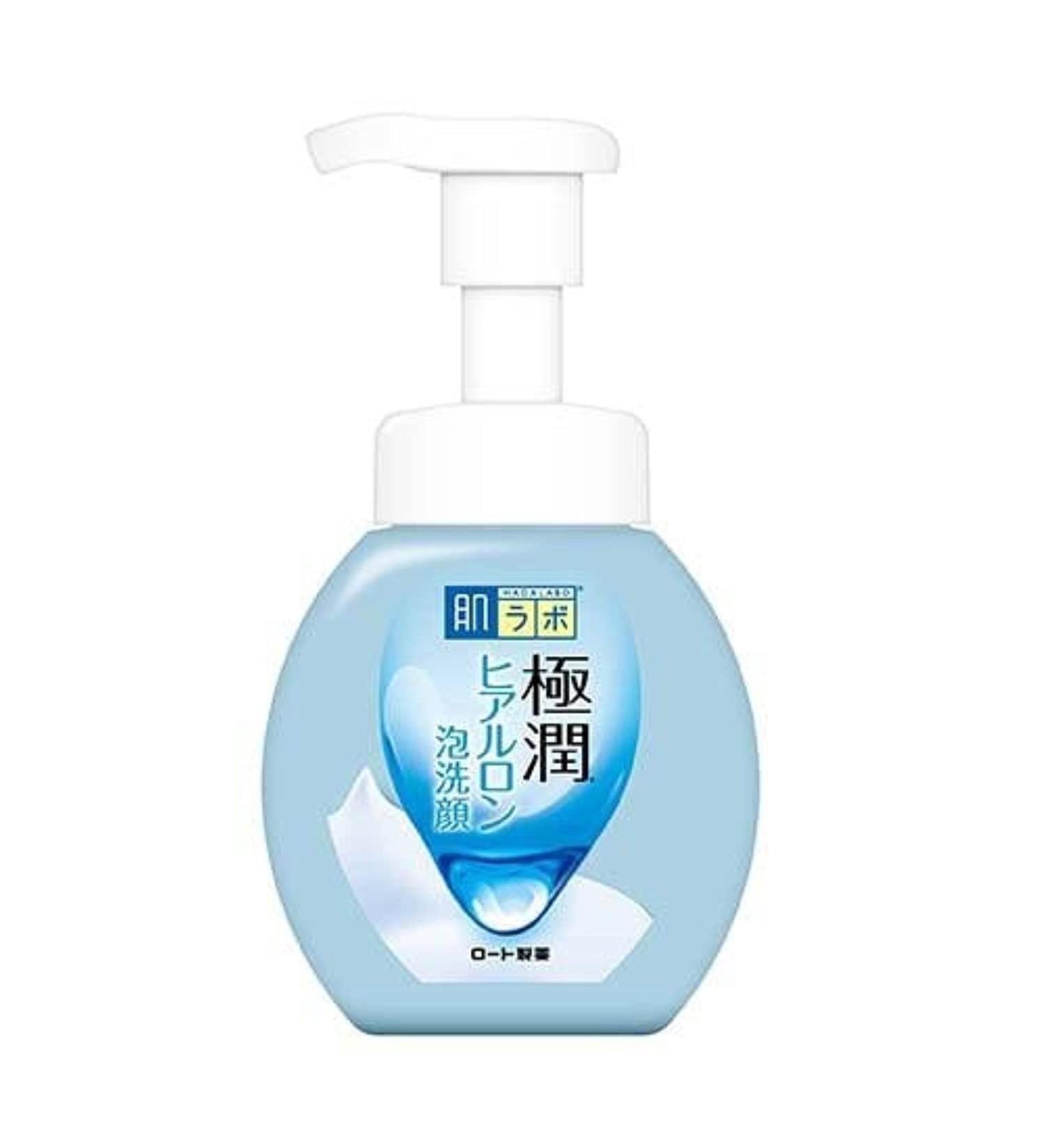 Rohto Hada Labo Gokujyun Hyaluronic Foaming Wash Facial Cleanser 160ml - Buy Online on GoSupps.com