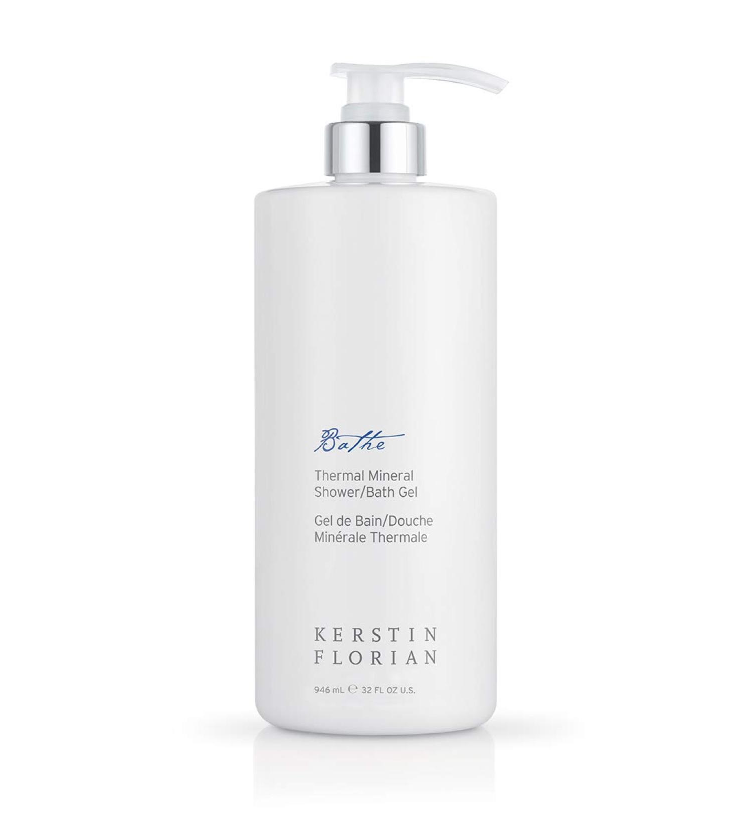Kerstin Florian Thermal Mineral Shower and Bath Gel Cleanse and Nourish Skin Invigorating Mineral Body Wash Use as Foaming Shower Gel or Bubble Bath (32 fl oz)