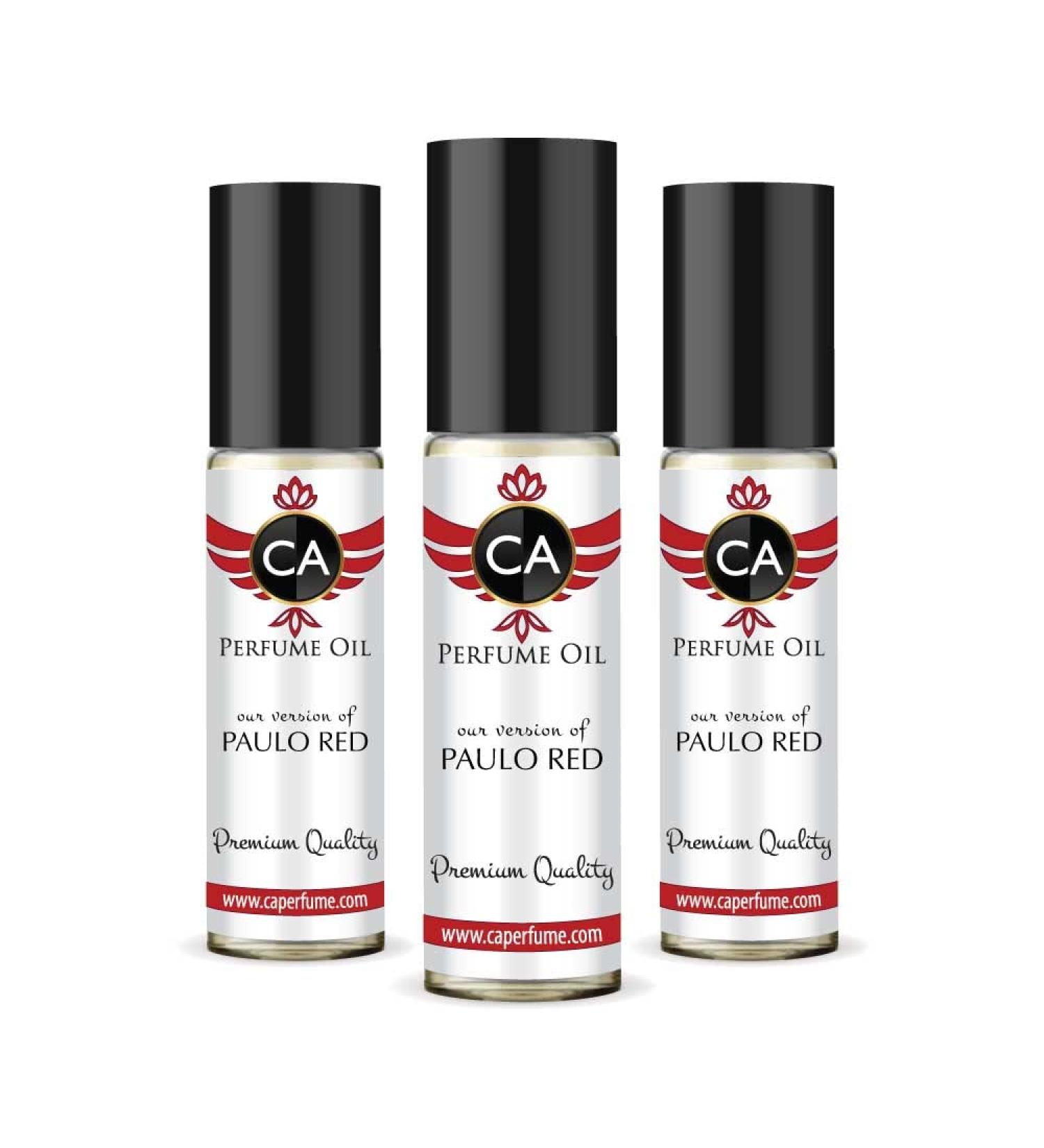 CA Perfume Impression of R. Lauren Paulo Red For Men Replica Fragrance Body Oil Dupes Alcohol-Free Essential Aromatherapy Sample Travel Size Concentrated Long Lasting Attar Roll-On 0.3 Fl Oz-X3 - Buy Online on GoSupps.com