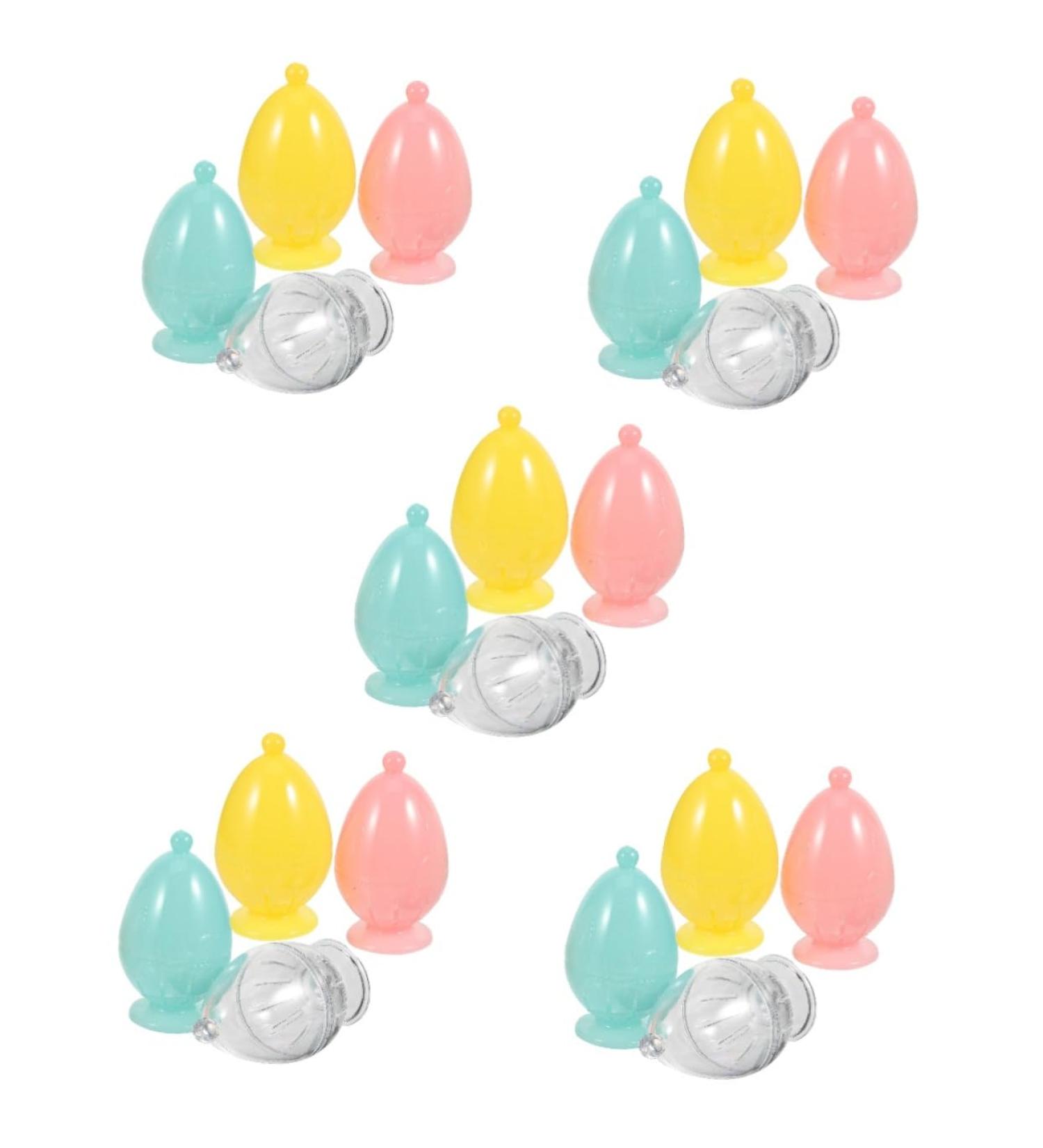 FRCOLOR 20 Pcs Beauty Egg Storage Box | Mini Makeup Powder Puff Cases & Sponge Holders | Perfect for Cosmetics & Blenders - Buy Online on GoSupps.com