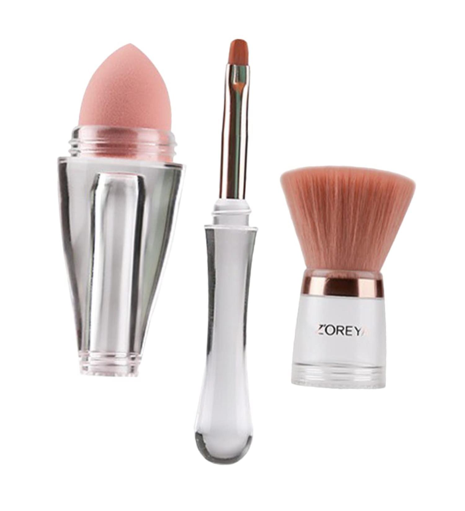 Ipetboom Powder Brush Makeup Brush Cosmetics Supply Ladies Suits Women Makeup Supplies Liquid Blush Brush Foundation Brush for Powder Makeup Beauty Kit Acrylic Travel Rojas 4 in 1 - Buy Online on GoSupps.com
