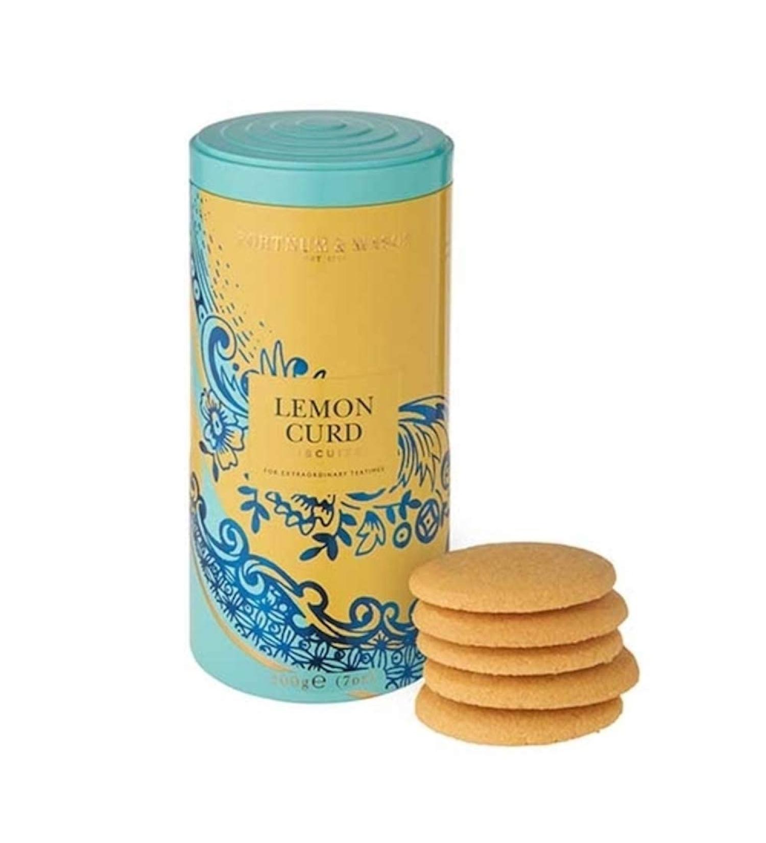 FORTNUM & MASON Piccadilly Lemon Curd Biscuits 200g tin