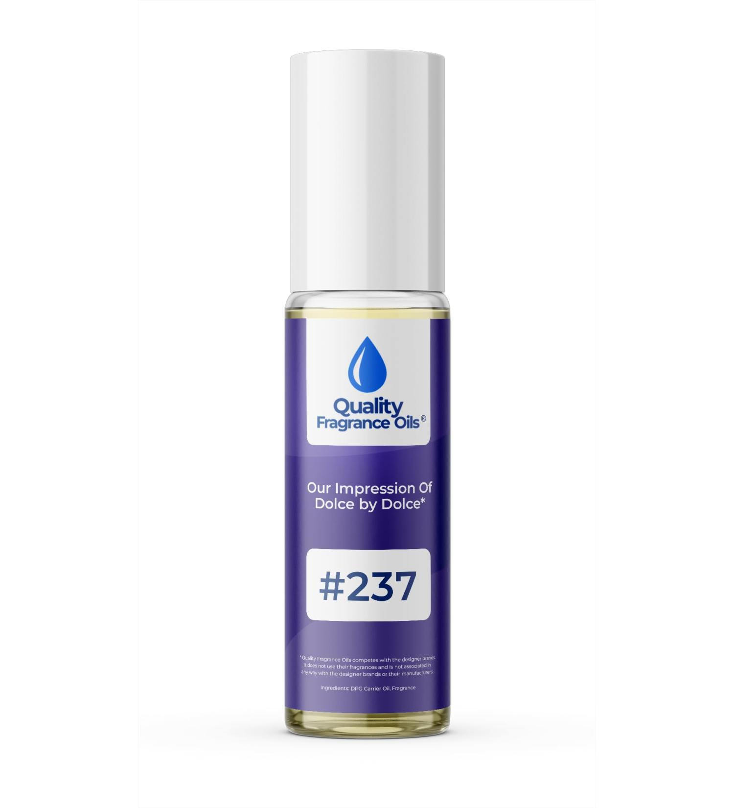 Quality Fragrance Oils' Impression #237 Inspired by Dolce by Dolce for Women (10ml Roll On) Dolce by Dolce for Women Impression #237 0.34 Fl Oz (Pack of 1) - Buy Online on GoSupps.com