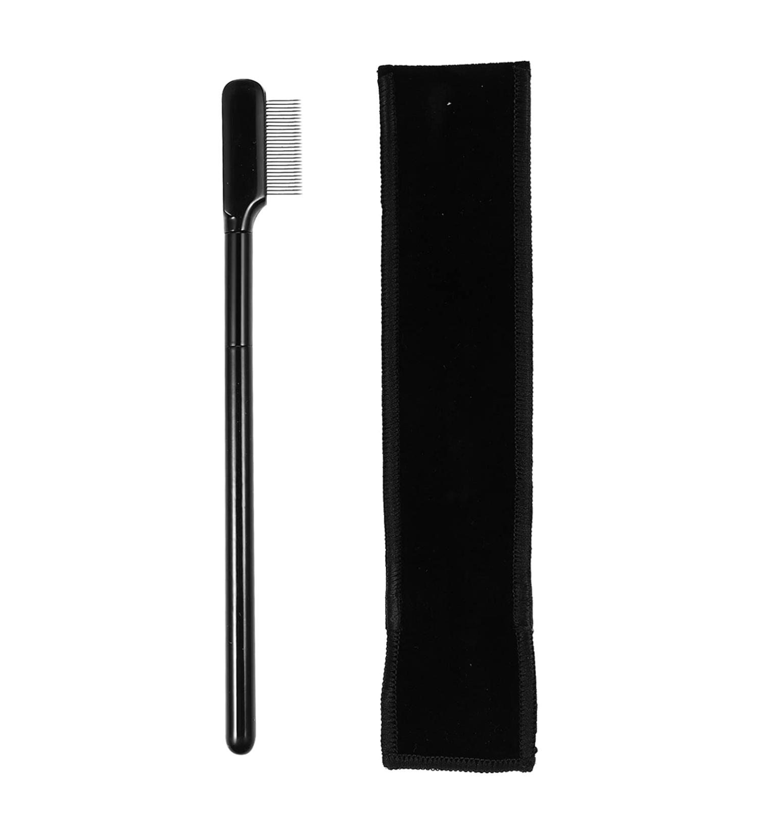 Didiseaon Eyelash Comb & Eyebrow Brush Set - Metal Brow Separator & Trimming Tool in Cloth Bag | Perfect for Eyelash & Brow Beauty - Buy Online on GoSupps.com