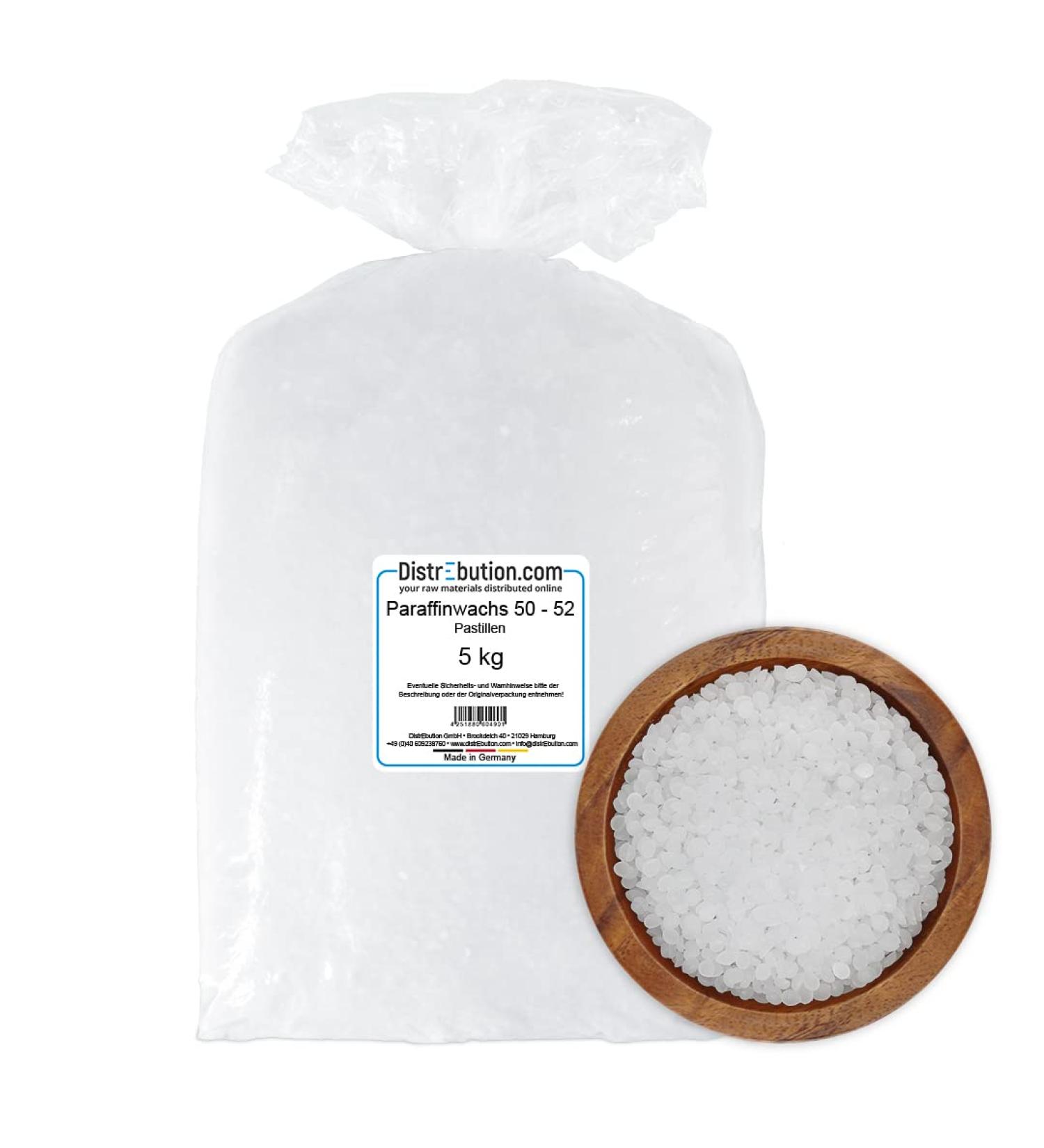 Buy 5 kg Paraffin Pastilles 50-52 C - Ideal for Paraffin Baths Candles & More | Made in Germany - International Shipping Available - Buy Online on GoSupps.com