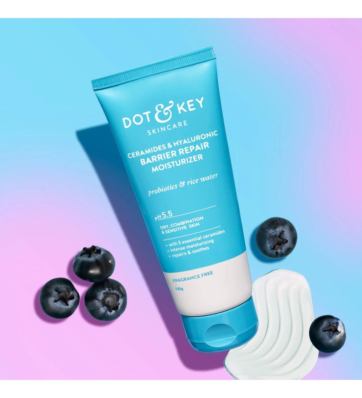 Metrey Herbotech DOTT & KEEY Barrier Repair Face Cream pH 5.5 with Ceramides and Hyaluronic Acid 100g - Buy Online on GoSupps.com