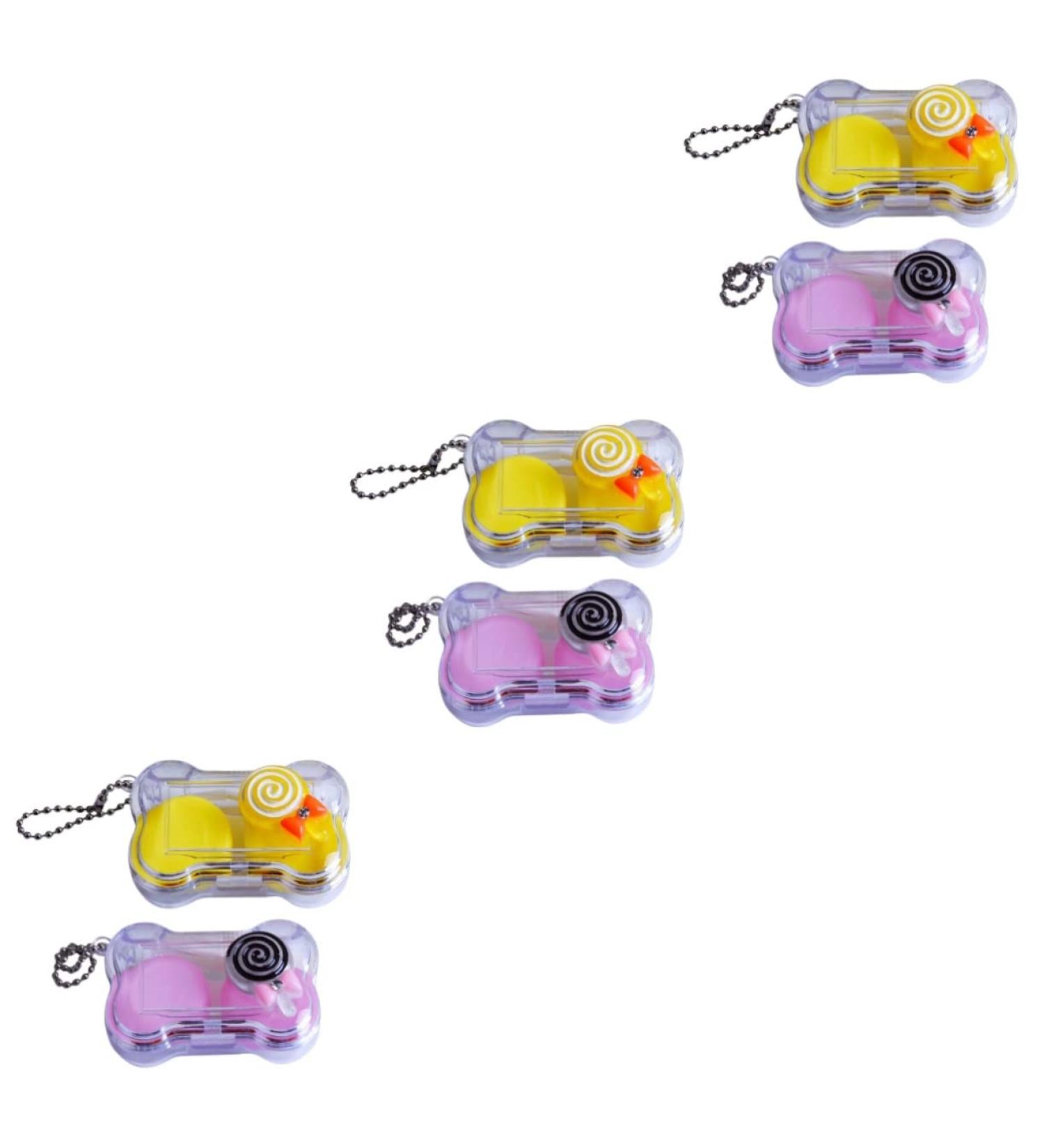 Partykindom Contact Lens Container - Portable Organizer with Mirror for Travel | 6 Sentence Case for Easy Storage - Buy Online on GoSupps.com