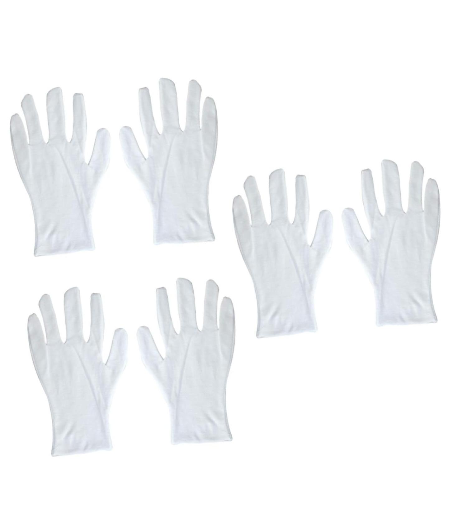 minkissy Cotton Work Gloves 18 Pairs Work Gloves White Gloves Factory Gloves Cotton Gloves Lengthen White Work Gloves - Buy Online on GoSupps.com