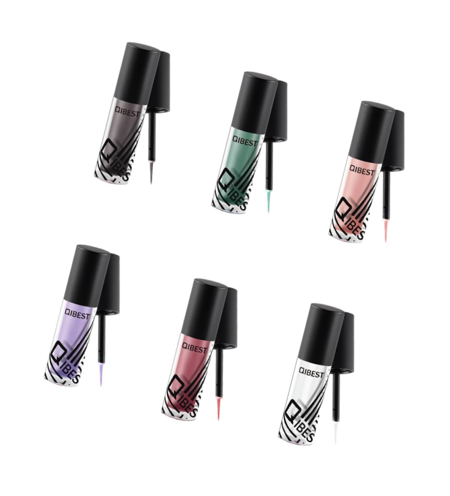 NOLITOY 6pcs Liquid Eyeliner Shimmer Eyeshadow Liquid Eyeliner Glitter Eye Shadow Flash Liquid Eyeshadow - Buy Online on GoSupps.com