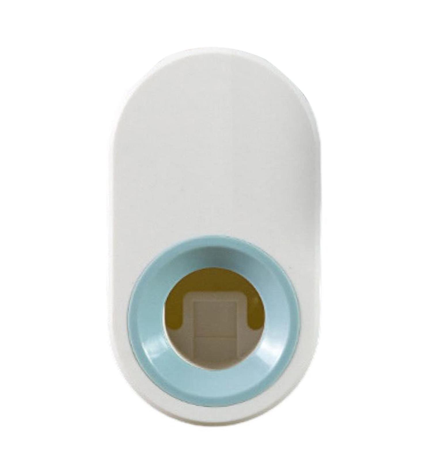 JENPECH Toothpaste Squeezer Wall Mounted Automatic Toothpaste Squeezer Holder Labor-Saving Smooth Edge Creative Universal Blue & White