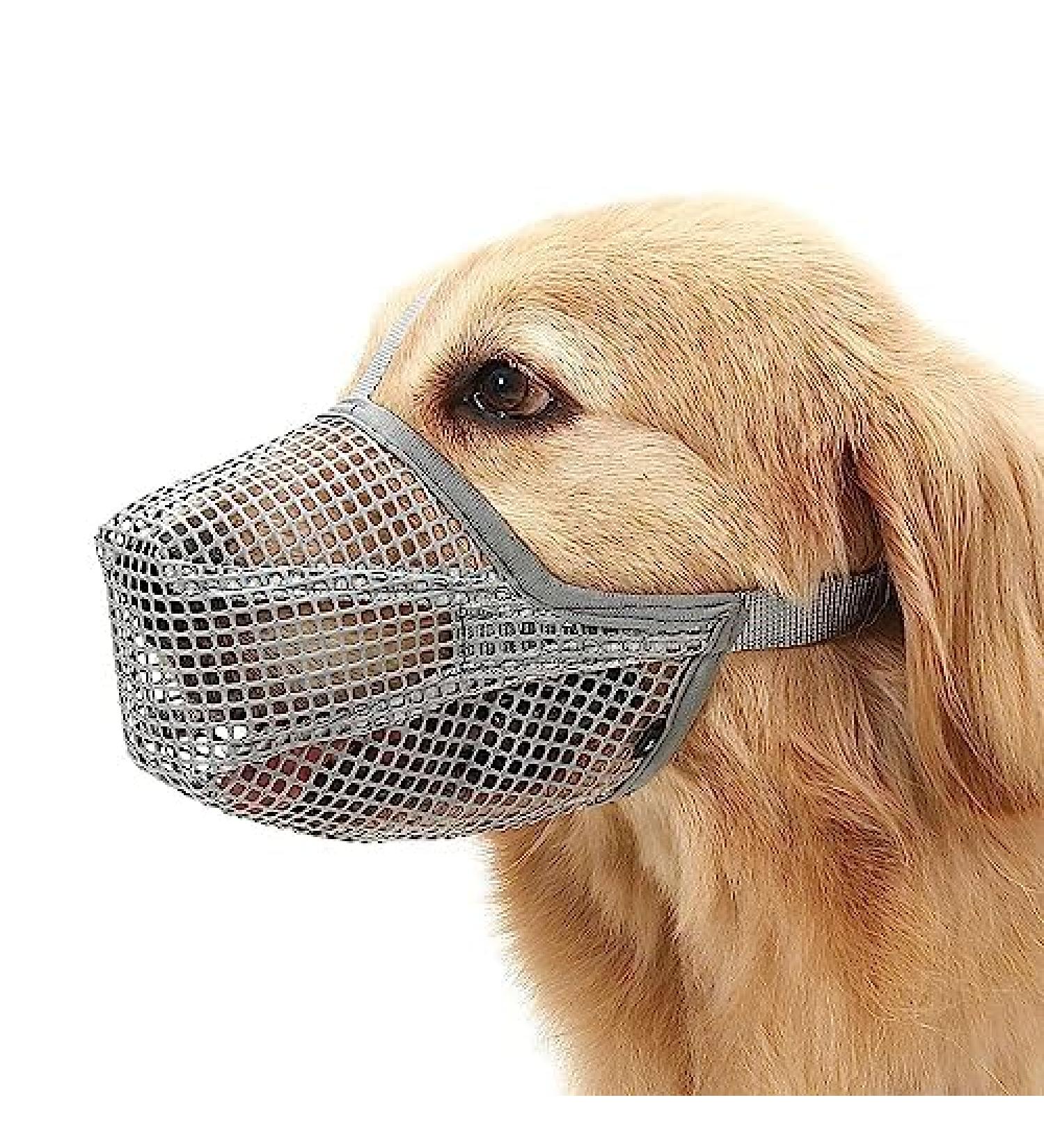 Adjustable Breathable Mesh Dog Muzzle - Black XS | Comfortable & Safe Muzzle for Dogs - Buy Online on GoSupps.com