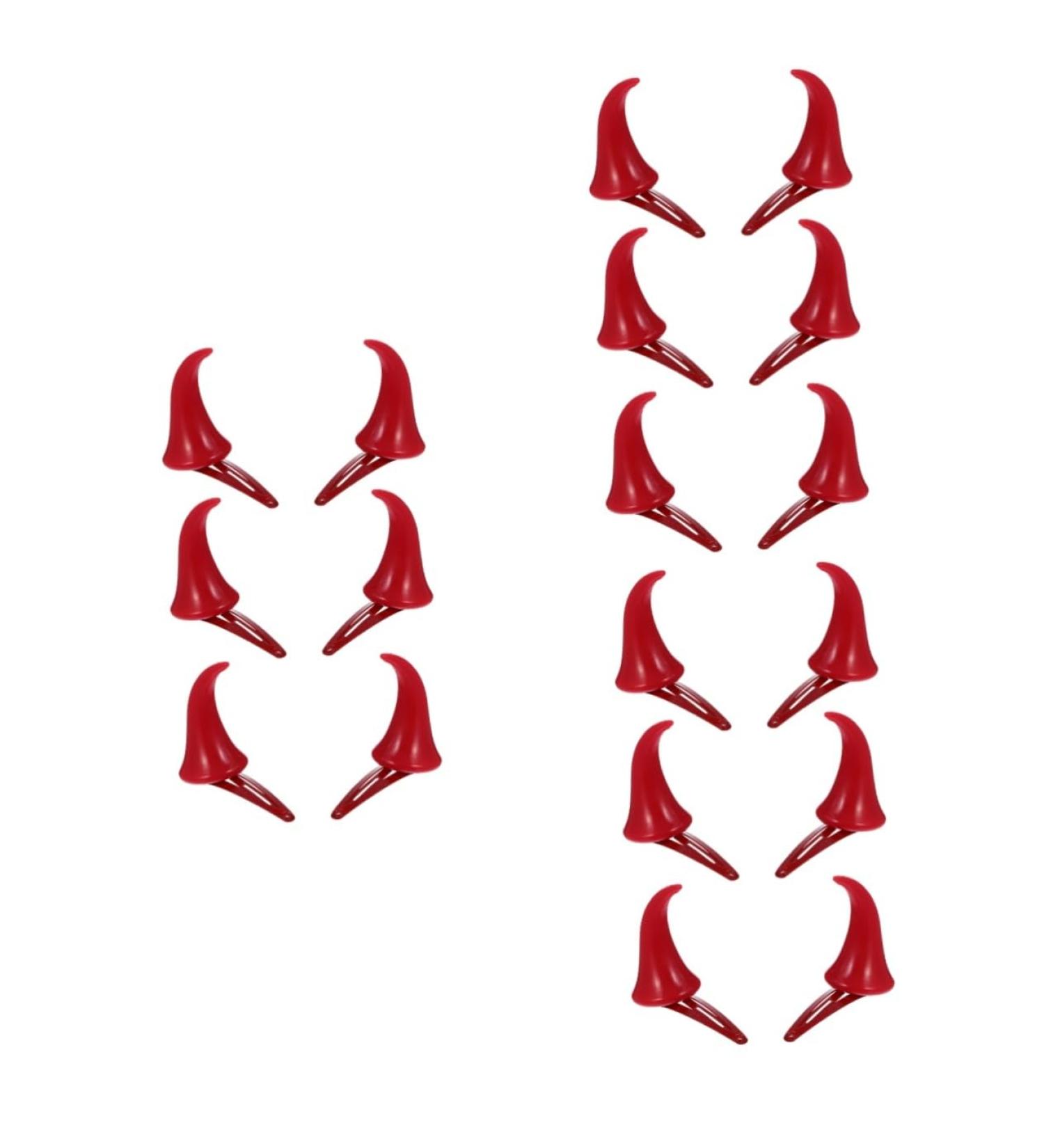 minkissy 9 Pairs Halloween Decorative Red Horn Barrettes Horns Cosplay Small Horn Hair Clips Demon Hair Pin Red Horn Hair Clips Devil Hair Clips Cosplay Horn Cosplay Clip Cute Horn Hairpin - Buy Online on GoSupps.com