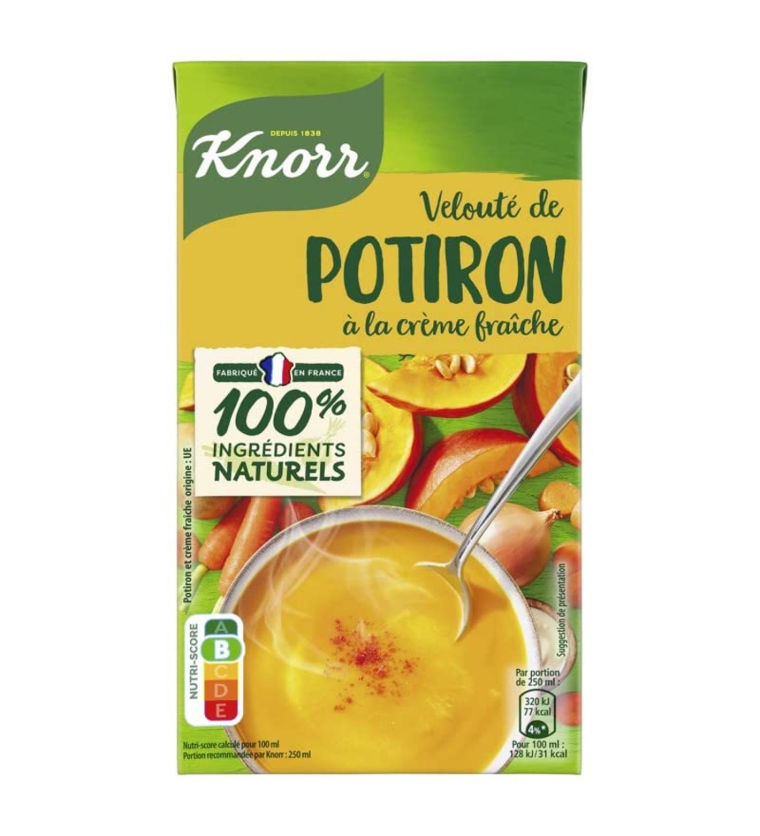  Epicerie sal e KNORR - Creamy Pumpkin Soup with Fresh Cream 1L - Pack of 4 - Sold in Packs - Buy Online on GoSupps.com