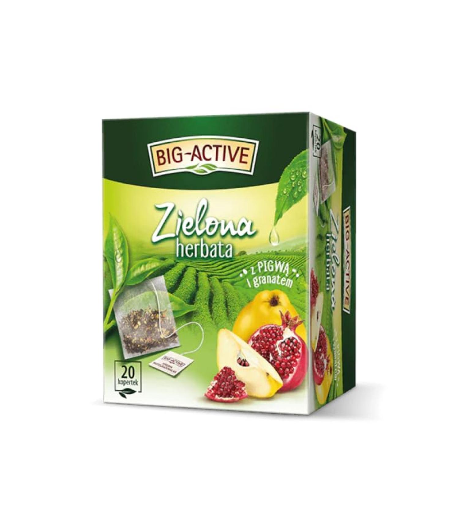 Green Tea With Quince And Pomegranate Herbal Tea Natural Pure And Refreshing Herbal Fruit Infusion Herbapol