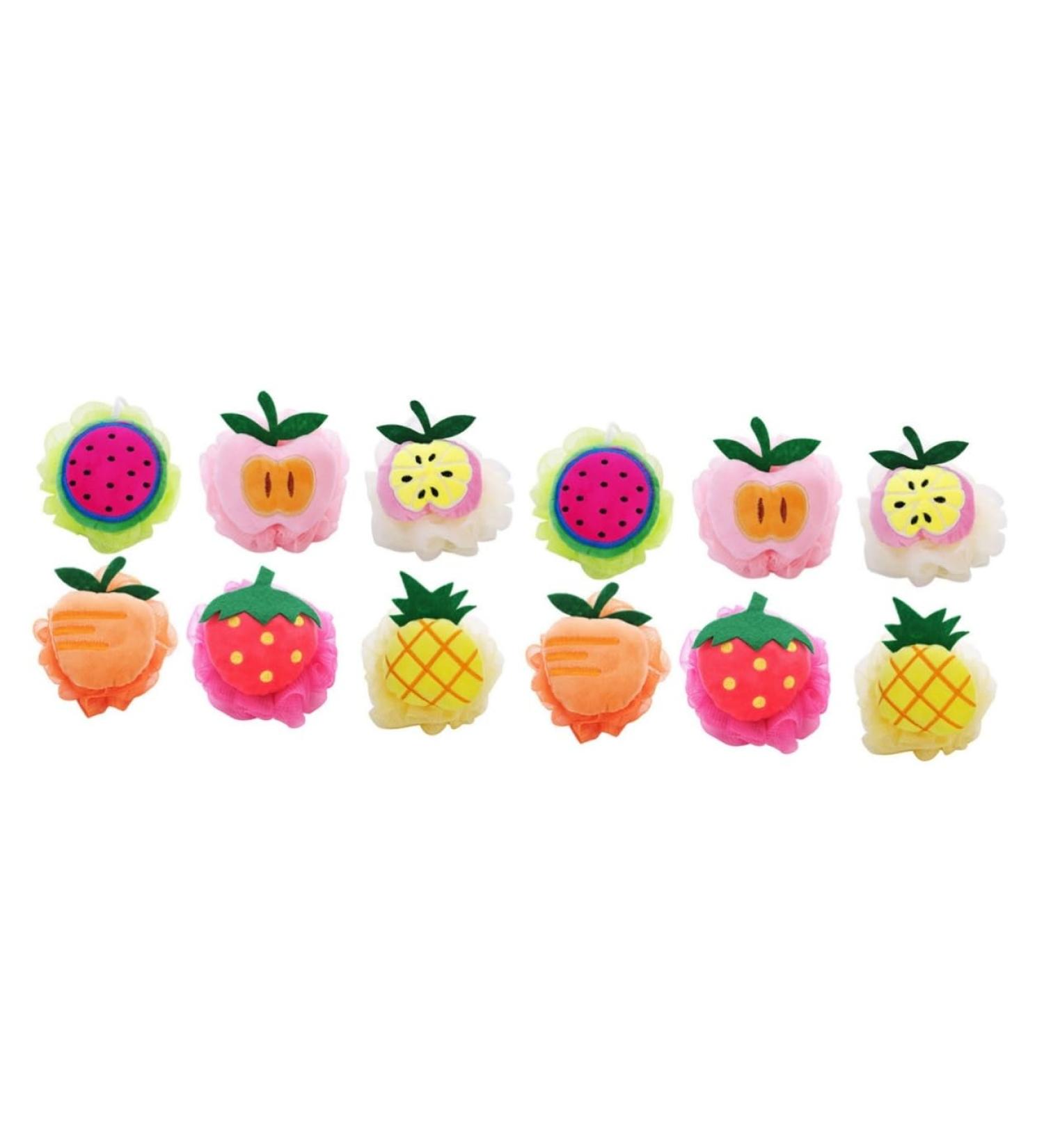 Beavorty 8 pcs Mesh Sponge Pouf Shower Ball | Luxurious Bath Balls for Ultimate Relaxation - Buy Online on GoSupps.com