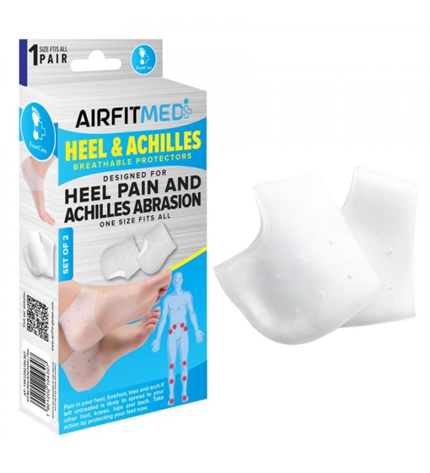 Footcare Gel Heel Protectors - Set of 2 for Heel Pain & Cracked Heels Relief | Men s & Women s Comfort - Buy Online on GoSupps.com