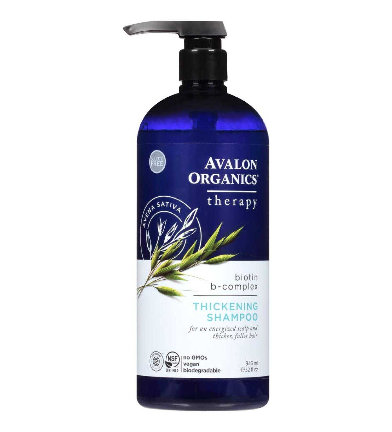 Avalon Organics Thickening Shampoo with Biotin B-Complex - 32 Oz - Buy Online on GoSupps.com