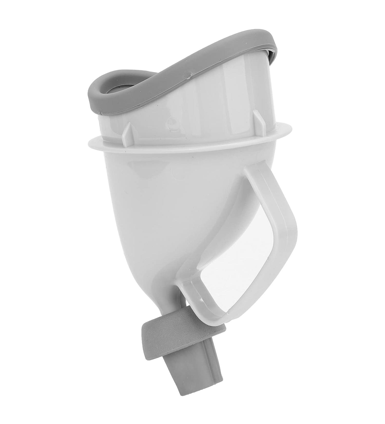 Pee Funnel Convenient Connection Unique Handle Design Stand Pee Funnel Can Block The Urine When Using for Life for Home for Patient for Family - Buy Online on GoSupps.com