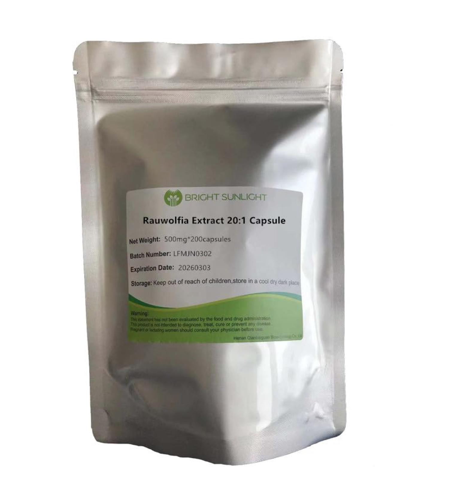 Bright sunlight Rauwolfia Extract 10:1 Capsule 500mg*200capsules