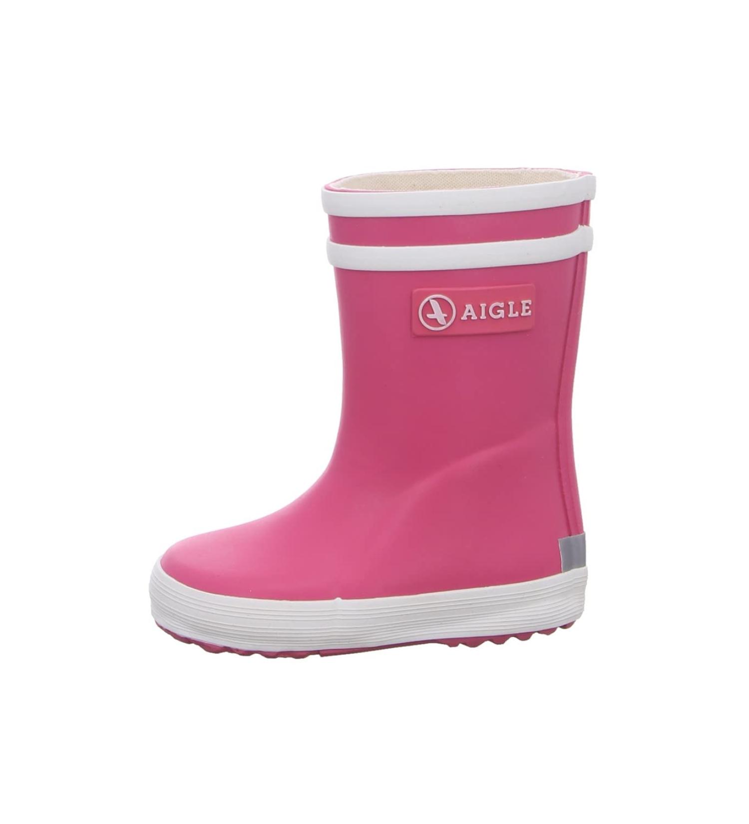 Aigle Unisex Kid's Baby Flac Wellington Boots - Pink Rose - Size 5.5 UK Child - New 001 - Buy Online on GoSupps.com