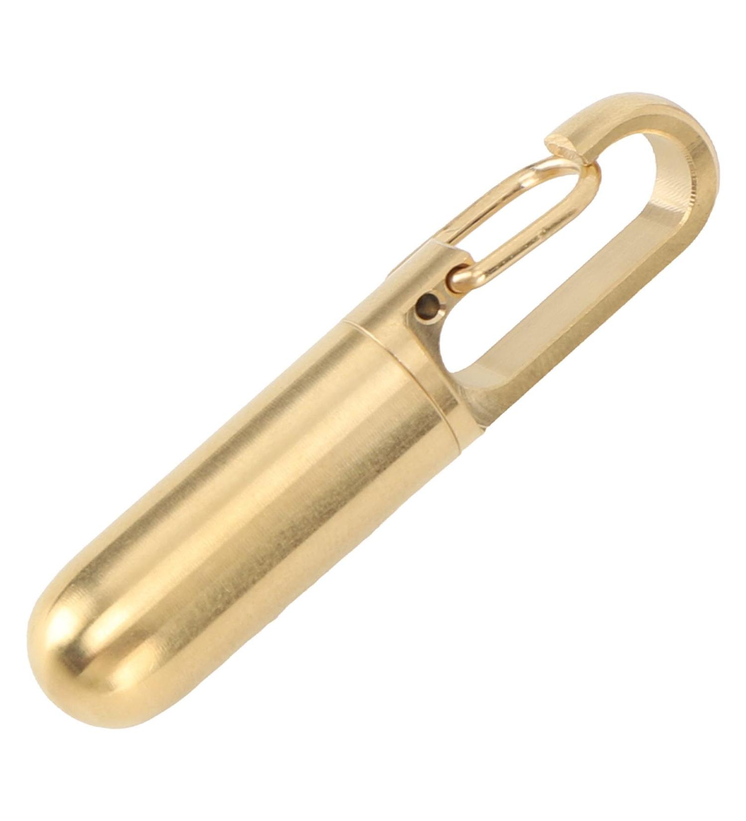 Stainless Steel Pill Box with Keychain | Waterproof Vitamin Holder & Medicine Organizer for Travel & Camping - Buy Online on GoSupps.com