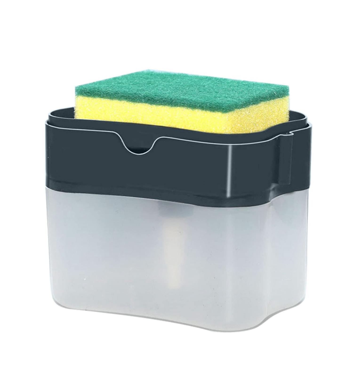 Washing Liquid Dispenser Easy to Use 2-in-1 Dishwasher Detergent Dispenser (Navy Blue)